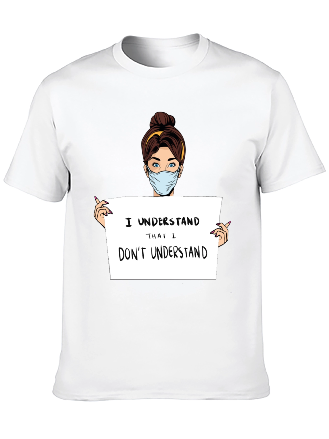 Black I Understand T-Shirt - Humorous Graphic Tee view 10