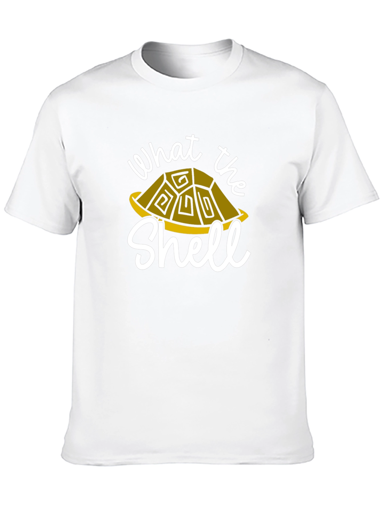 Black What the Shell T-Shirt - Turtle Graphic Tee view 10