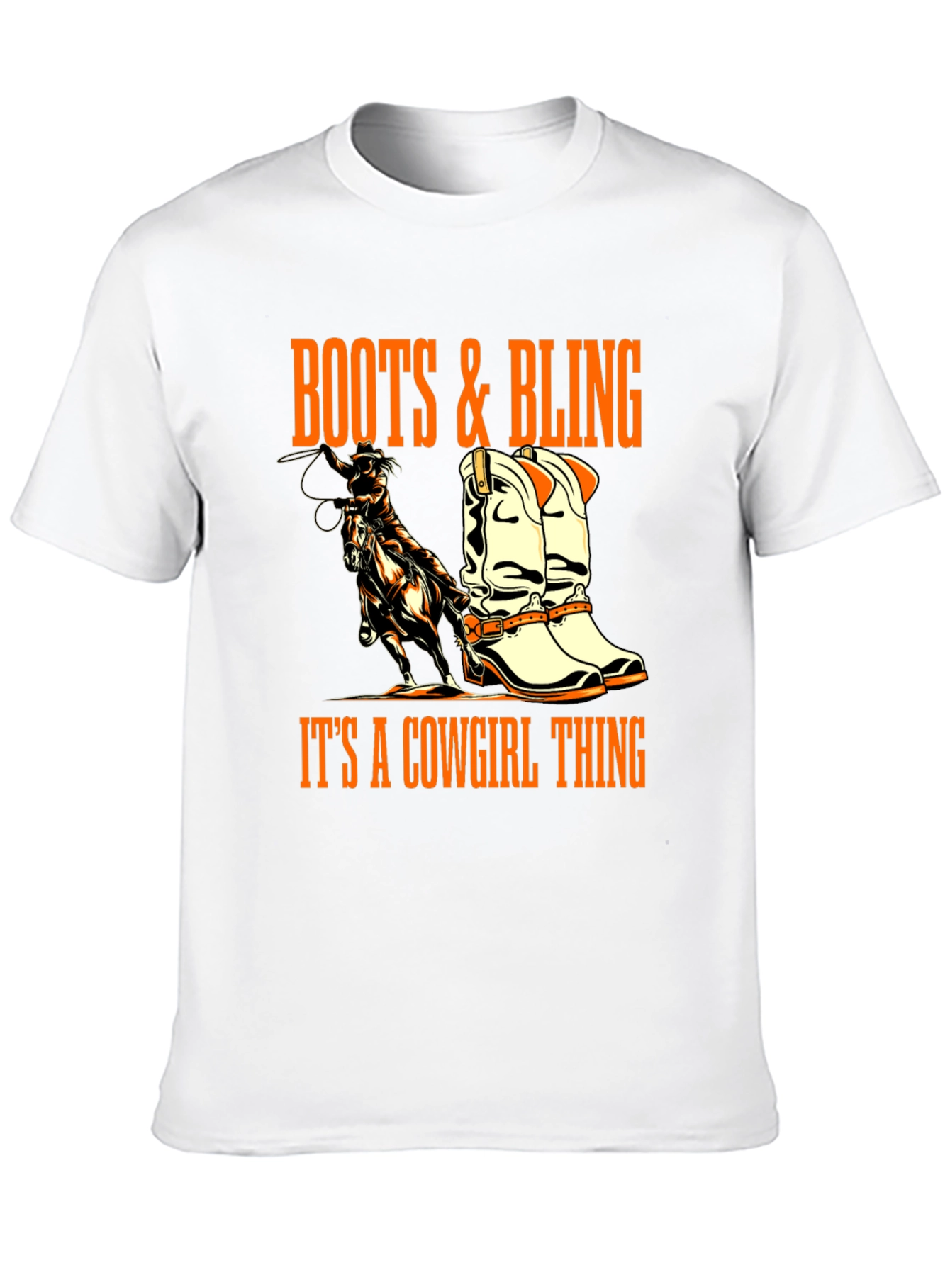 Black Boots & Bling Cowgirl T-Shirt view 10