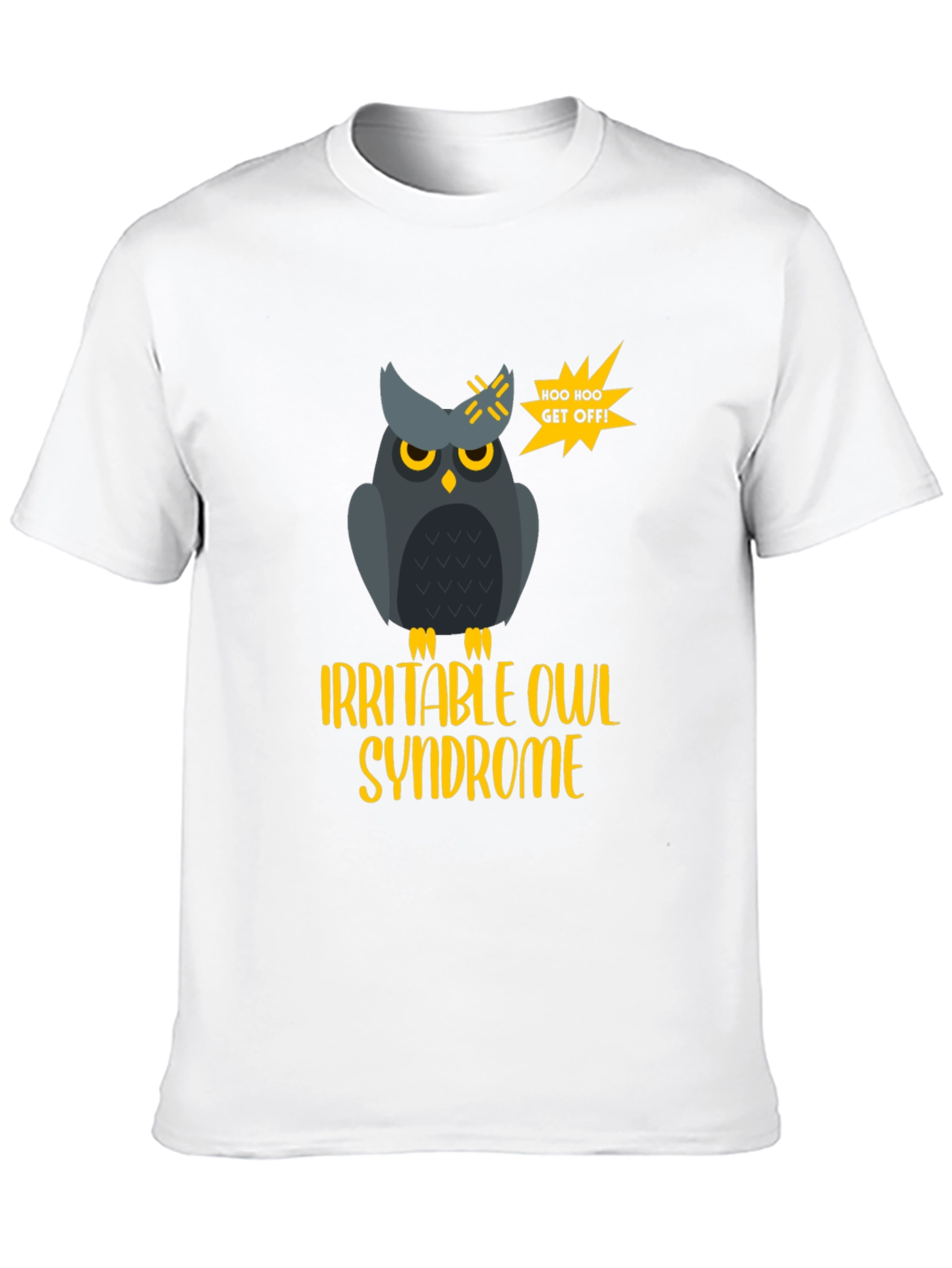 Black Irritable Owl Syndrome T-Shirt view 10