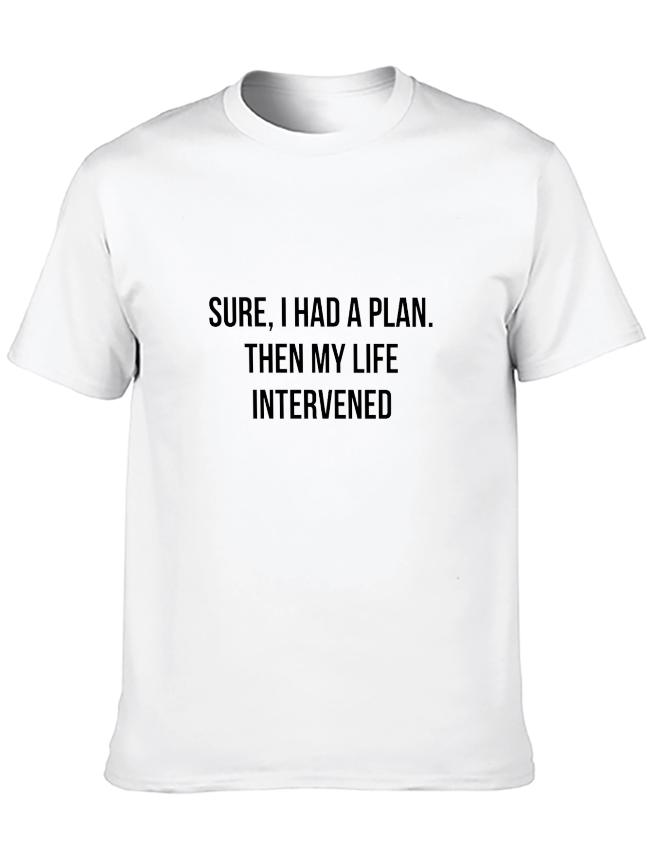 Black Sarcastic Life Plan T-Shirt - Humor Tee view 10