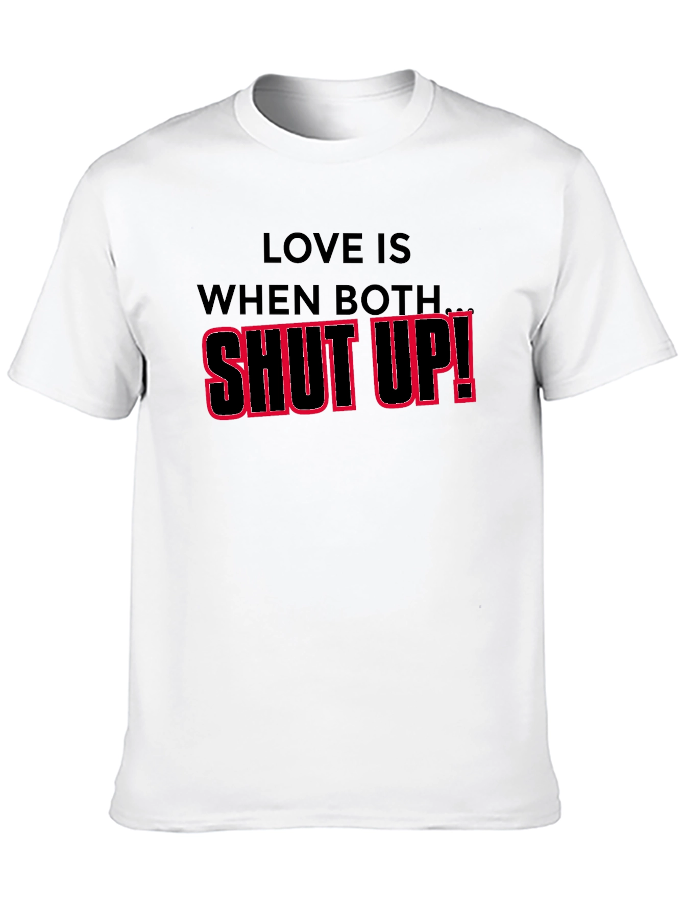 Black Shut Up! Graphic T-Shirt - Bold Statement Tee view 10
