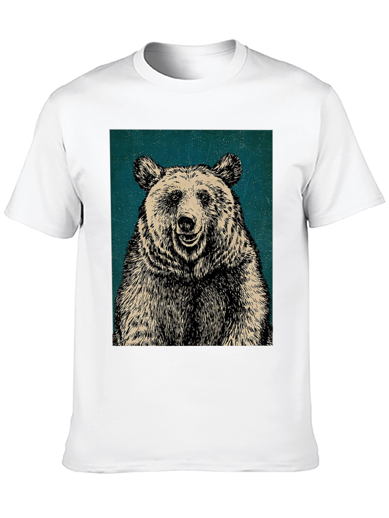 Black Men's Black Bear Graphic T-Shirt view 10