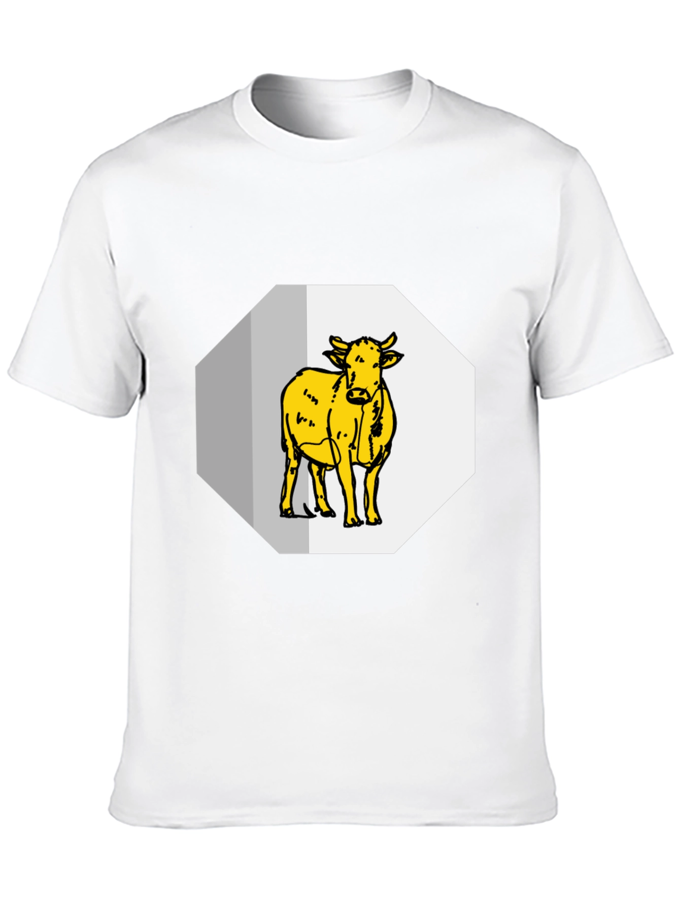 Black Cow Graphic Tee - Black Cotton Blend view 10