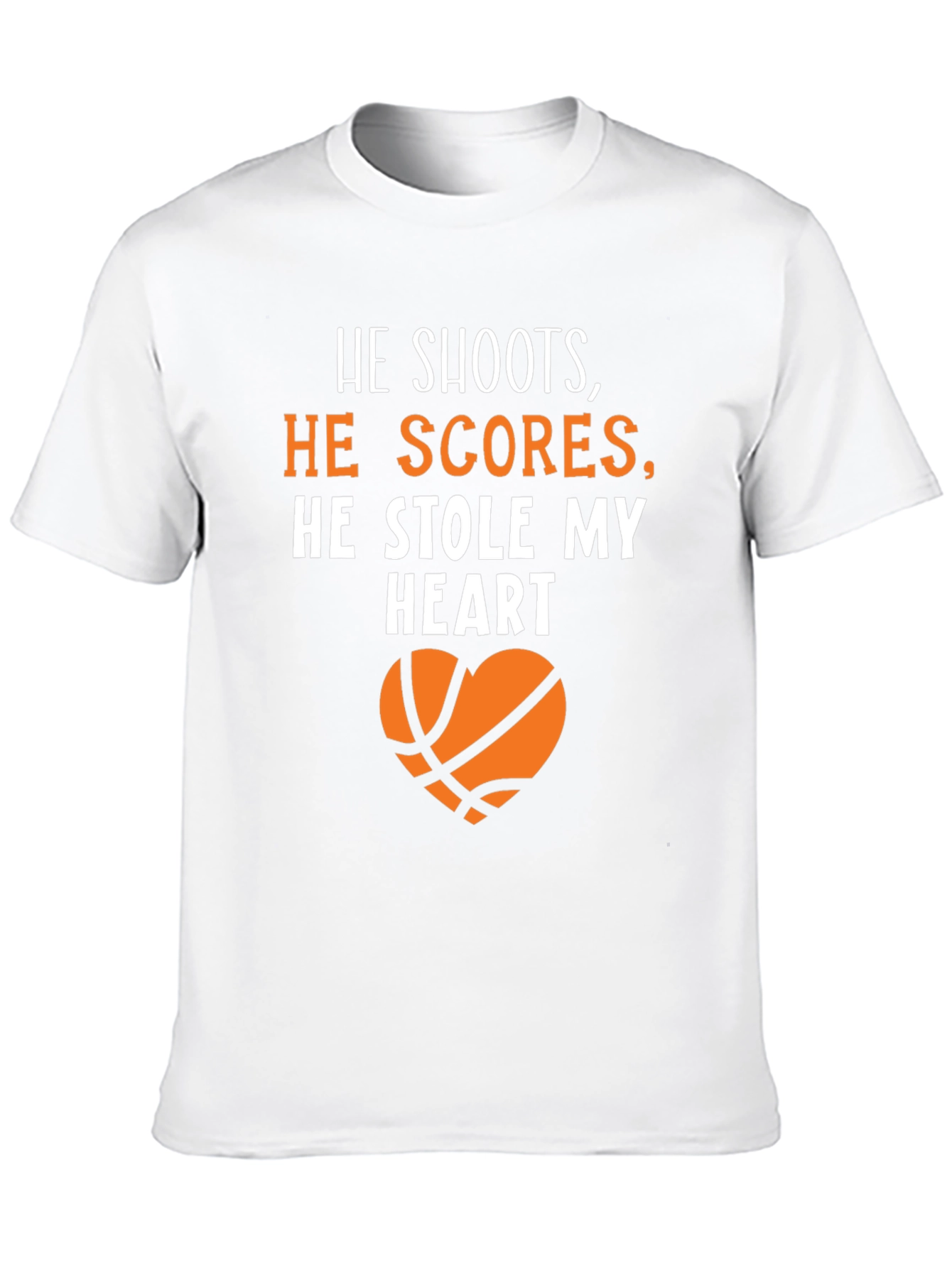 Black Basketball Lover's T-Shirt: He Stole My Heart view 10