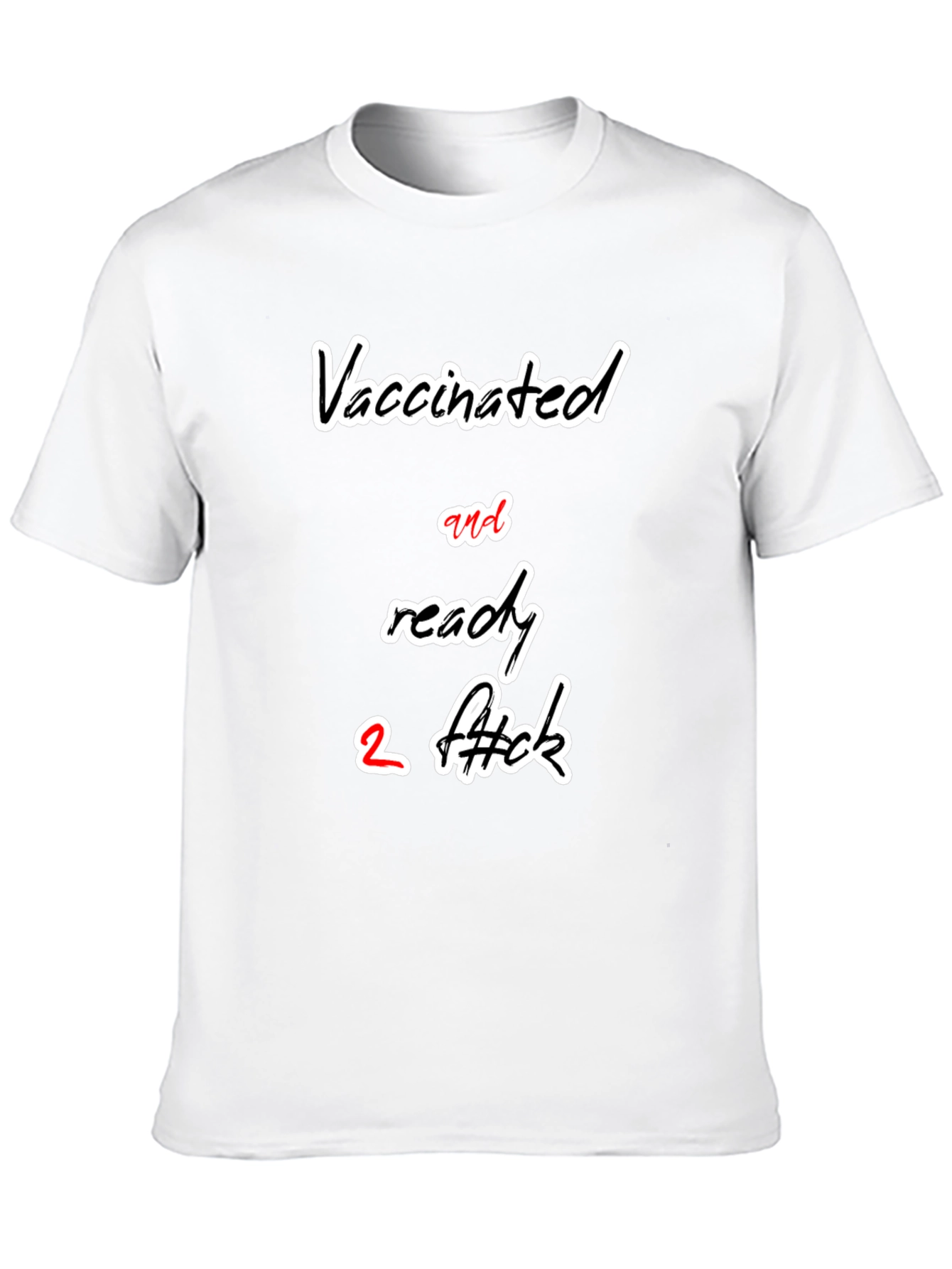 Black Vaccinated & Ready Graphic T-Shirt view 10