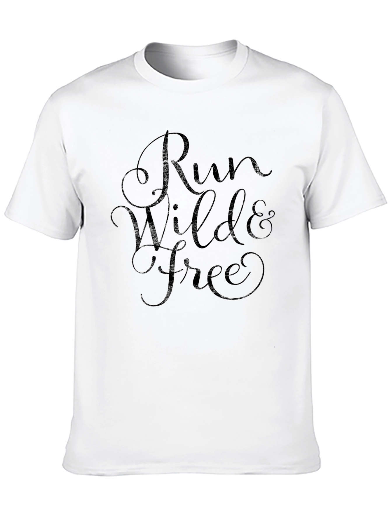 Black Run Wild & Free Graphic Tee view 10