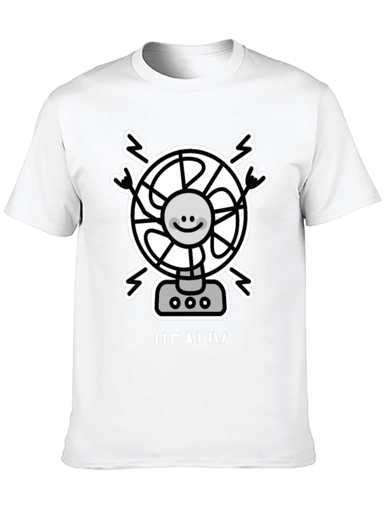 Black Fan T-Shirt - Heavy Metal Rock On! view 10