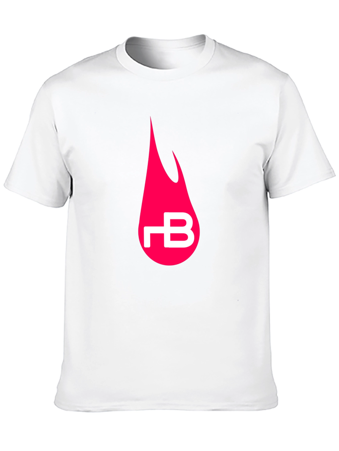 Black Black T-Shirt with Pink Flame Logo view 10