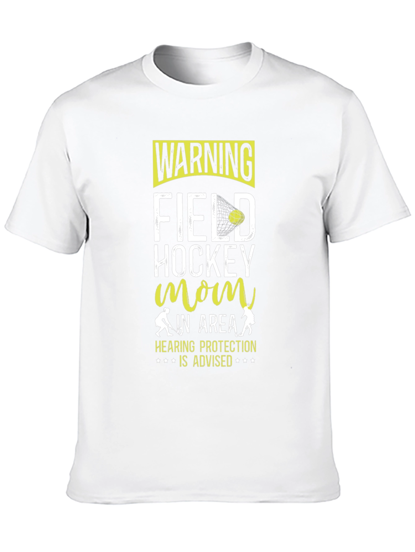 Black Field Hockey Mom Warning T-Shirt view 10