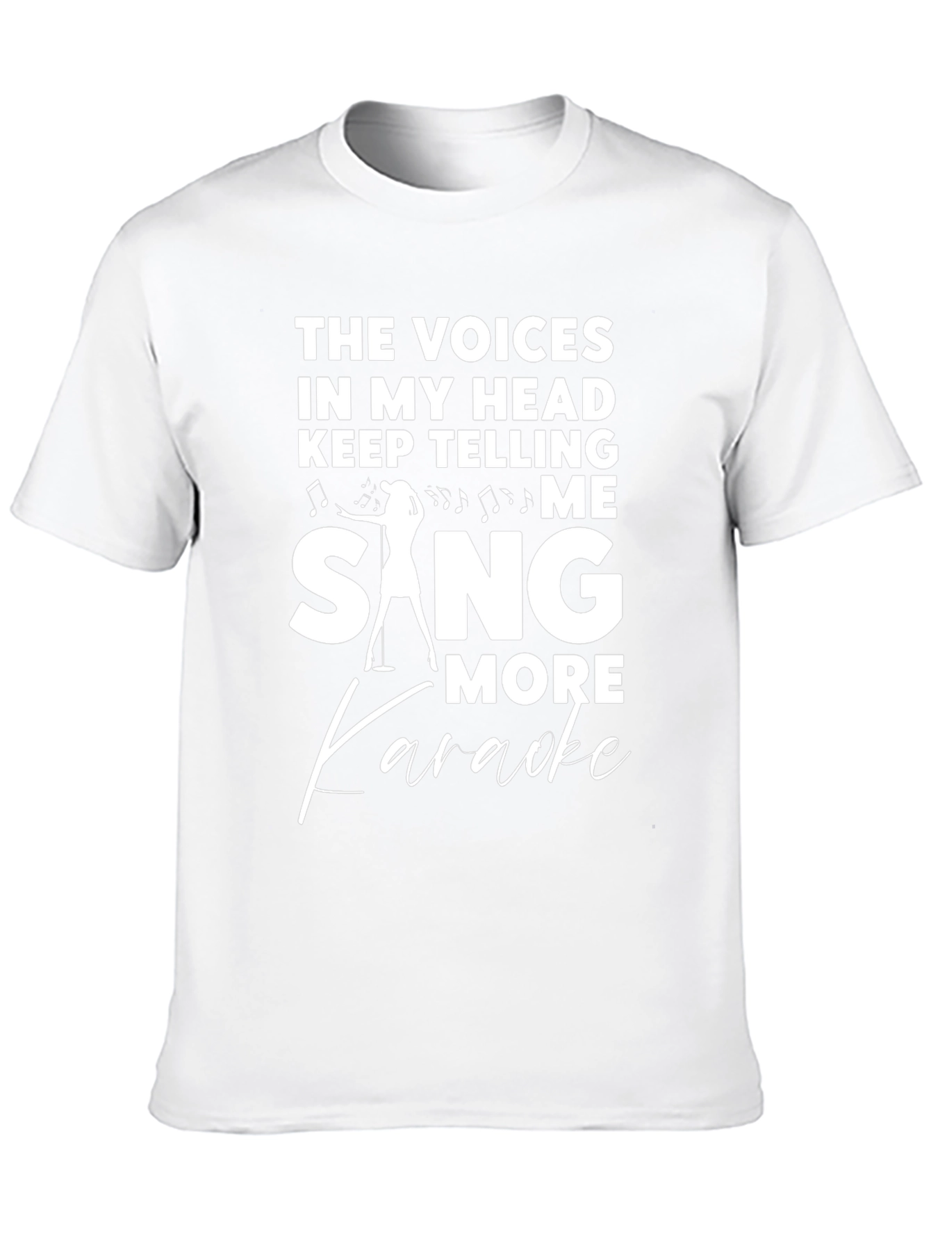 Black Karaoke T-Shirt - Voices in My Head view 10