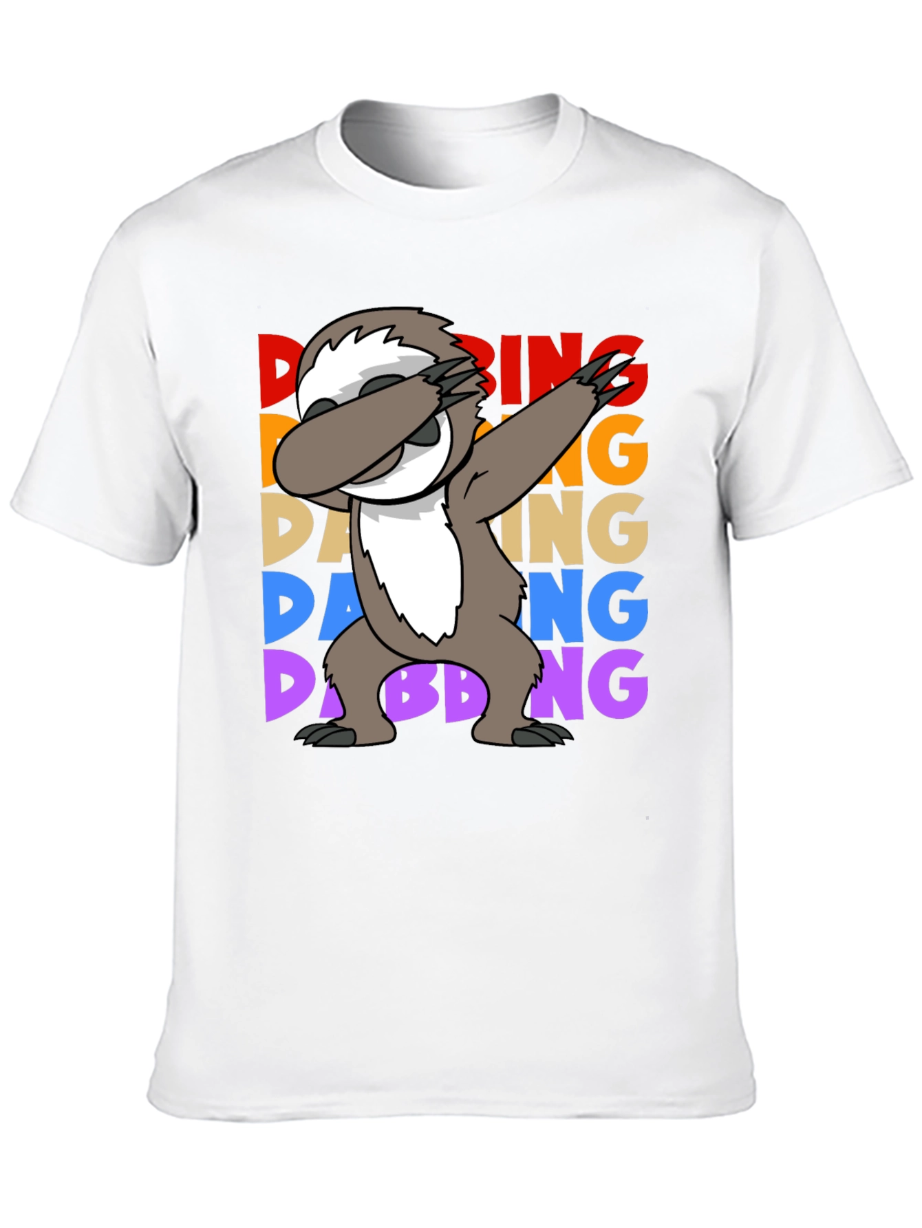Dabbing Sloth Graphic Tee - Funny Sloth Lover Shirt - 10