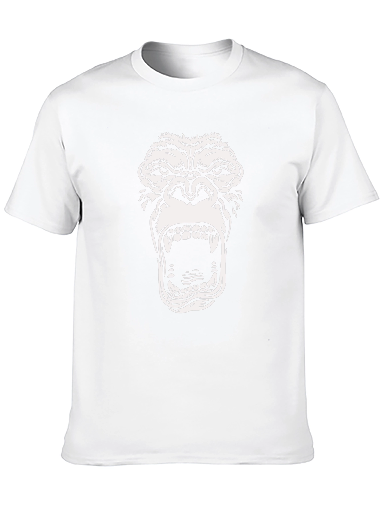 Black Roaring Gorilla Graphic T-Shirt - Black view 10