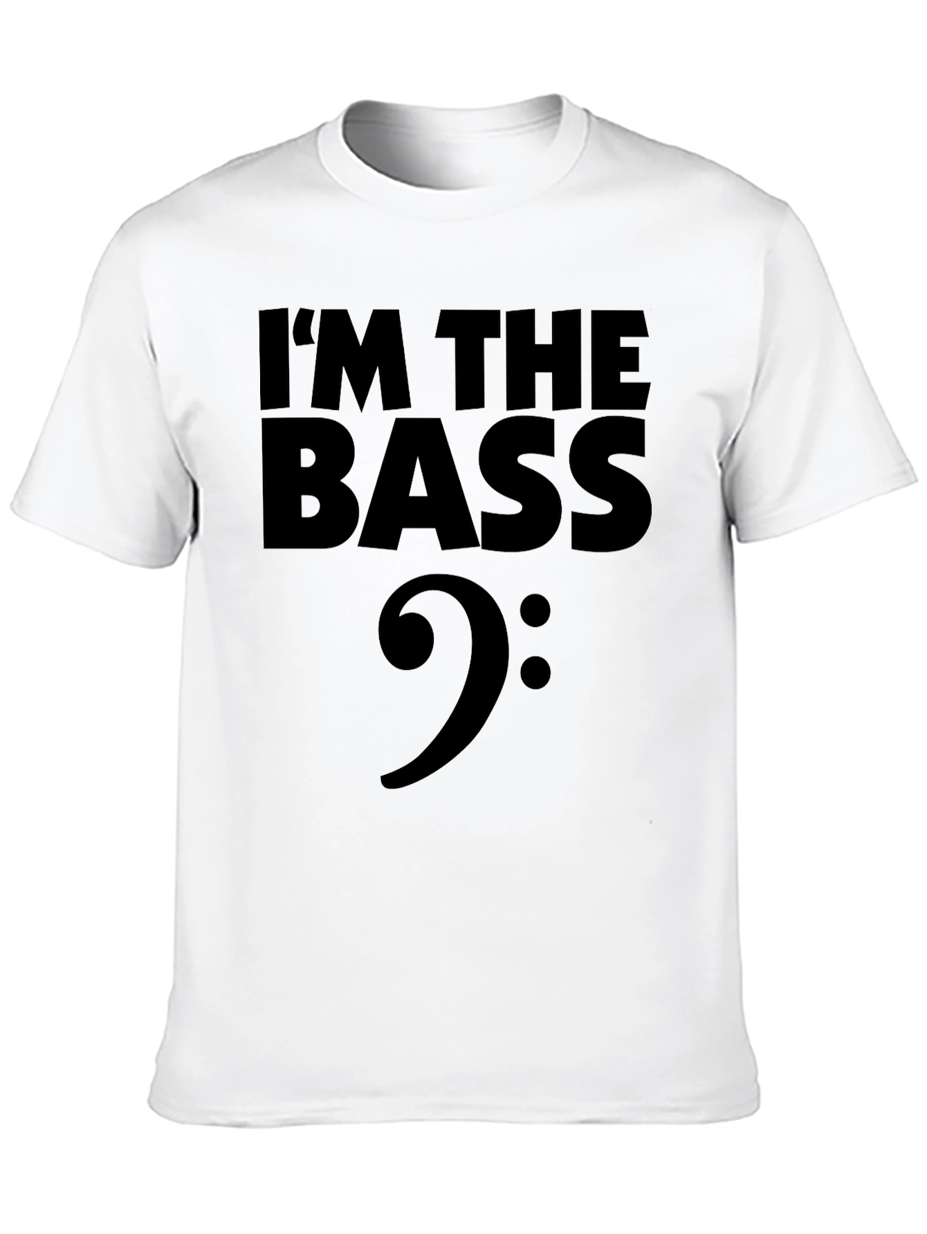 Black I'm The Bass Clef Graphic T-Shirt view 10