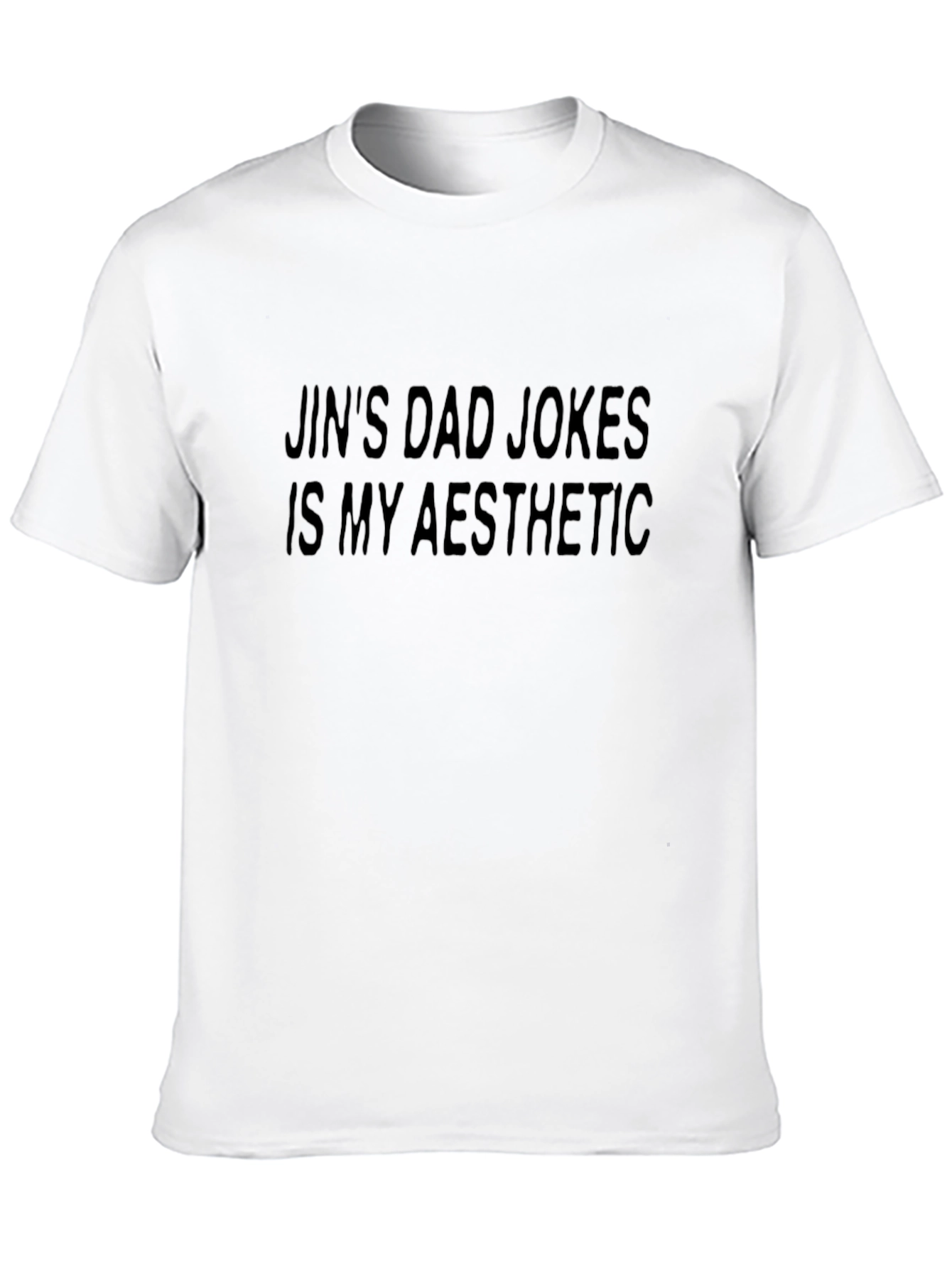 Black Jin's Dad Jokes Aesthetic Graphic Tee view 10