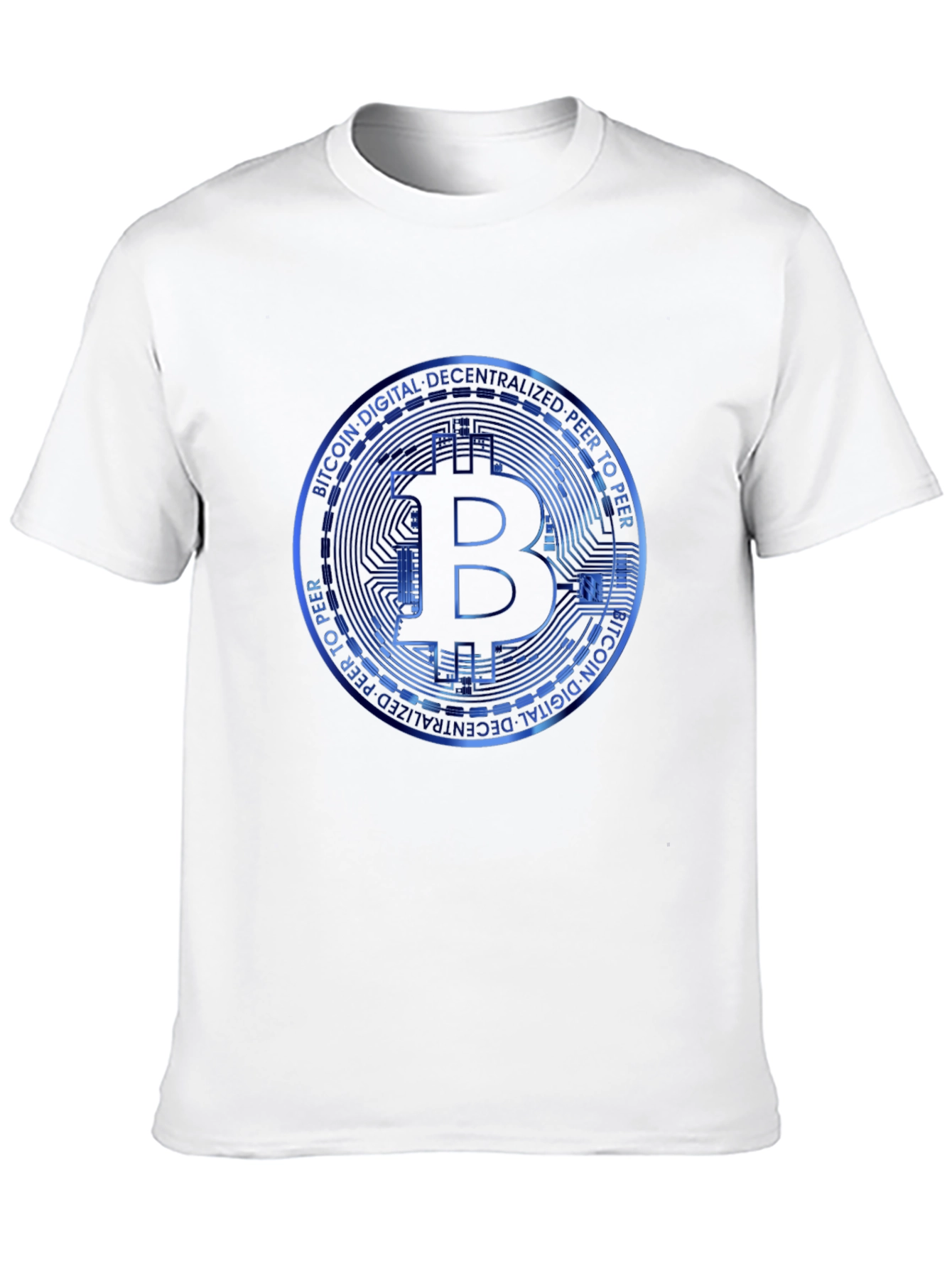 Black Bitcoin Crypto T-Shirt - Digital Decentralized Peer To Peer view 10