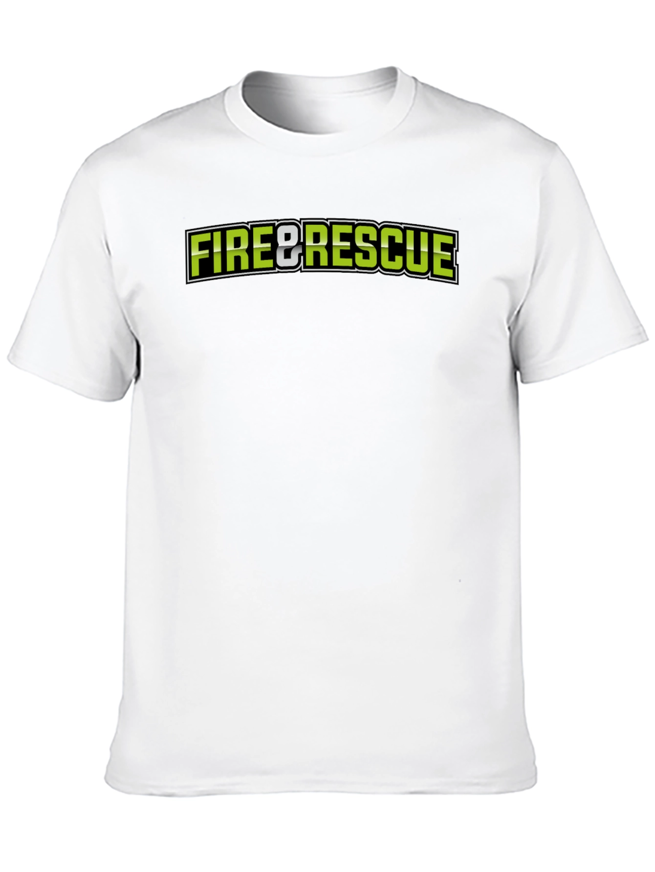 Black Fire & Rescue Black Graphic T-Shirt view 10