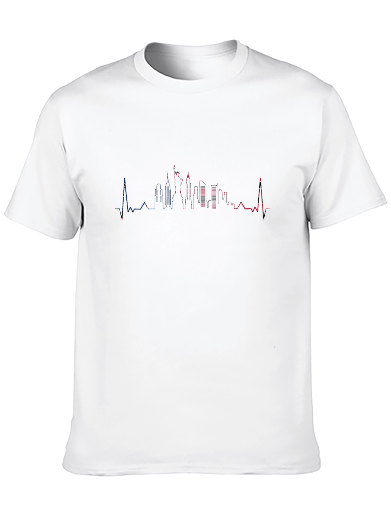 Black Urban Skyline Graphic T-Shirt - Black view 10