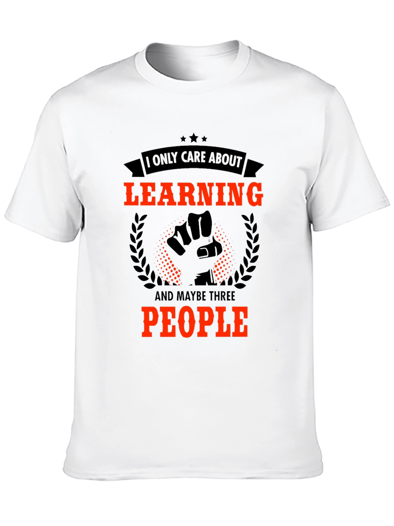 Black Learning Graphic Tee - I Only Care About... view 10