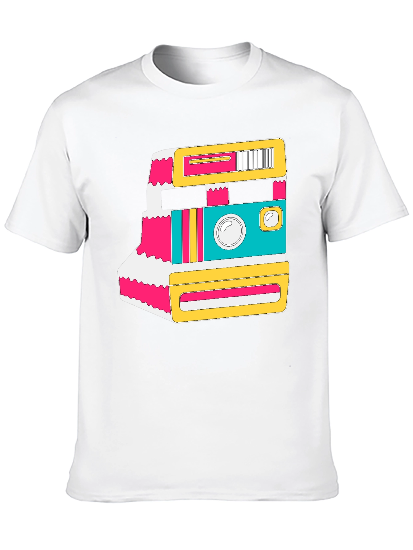 Black Retro Camera Graphic Tee - Black T-Shirt view 10