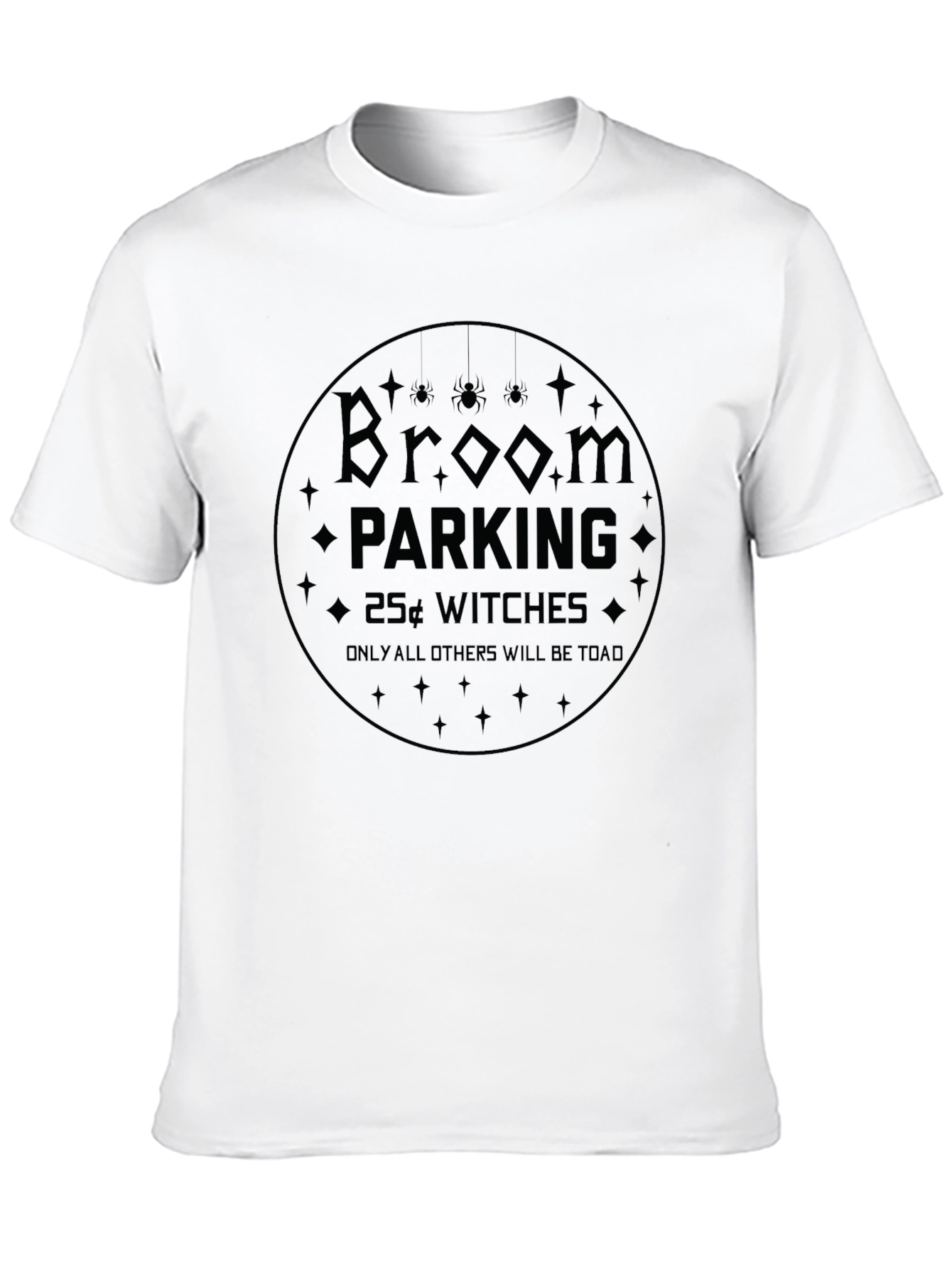 Broom Parking T-Shirt - Witches Only - 10