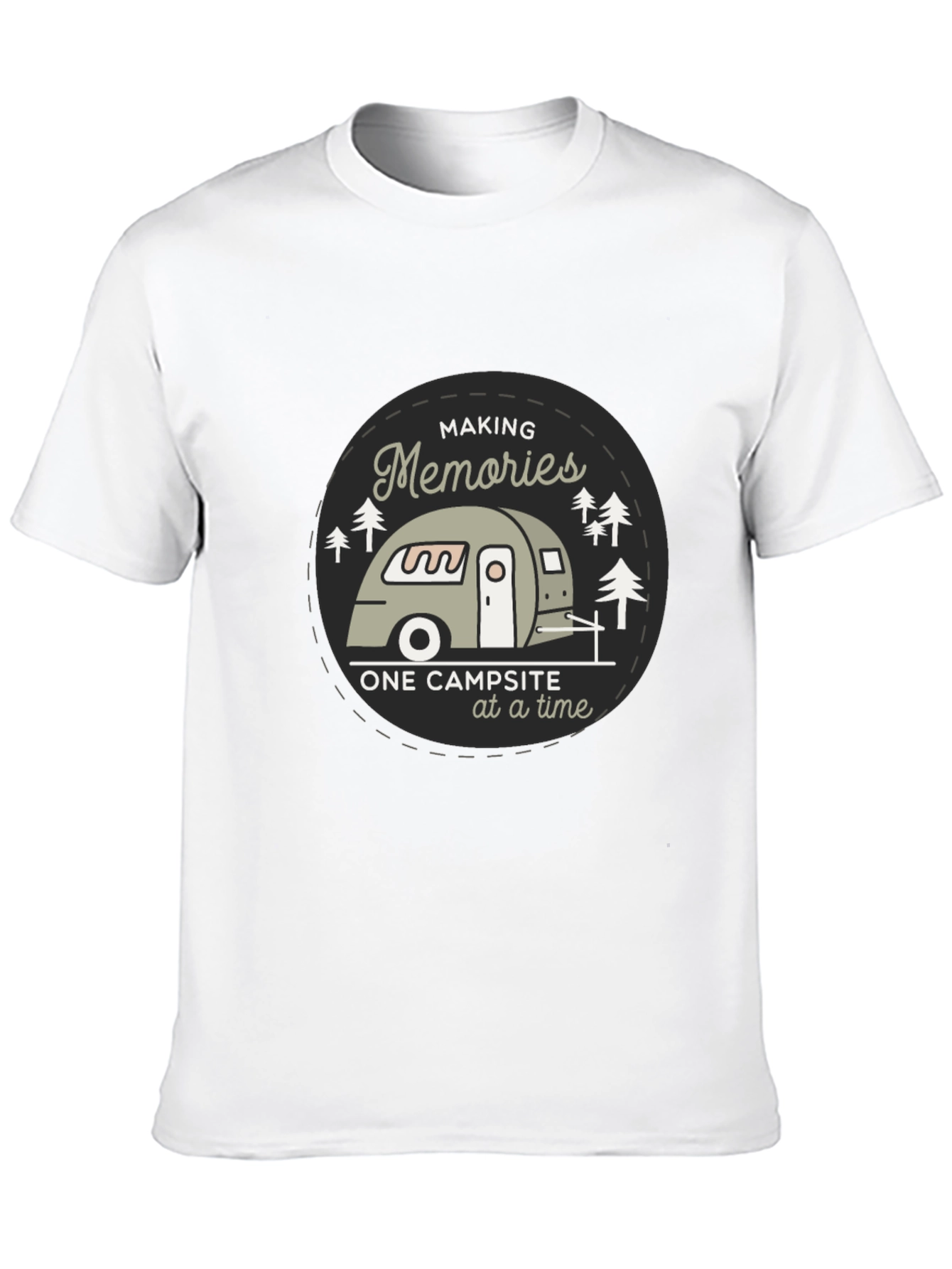 Black Camping Memories T-Shirt - Campground Adventure Tee view 10