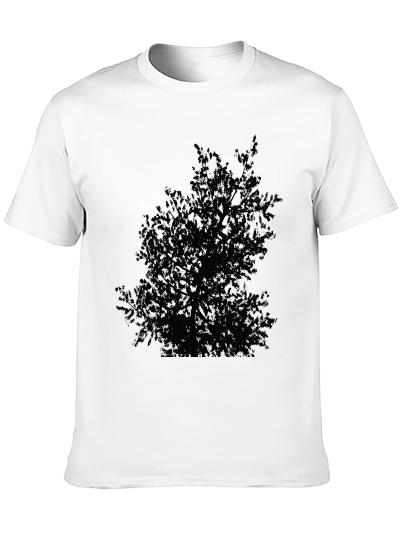 Black Black Tree Graphic Tee - Nature Inspired T-Shirt view 10
