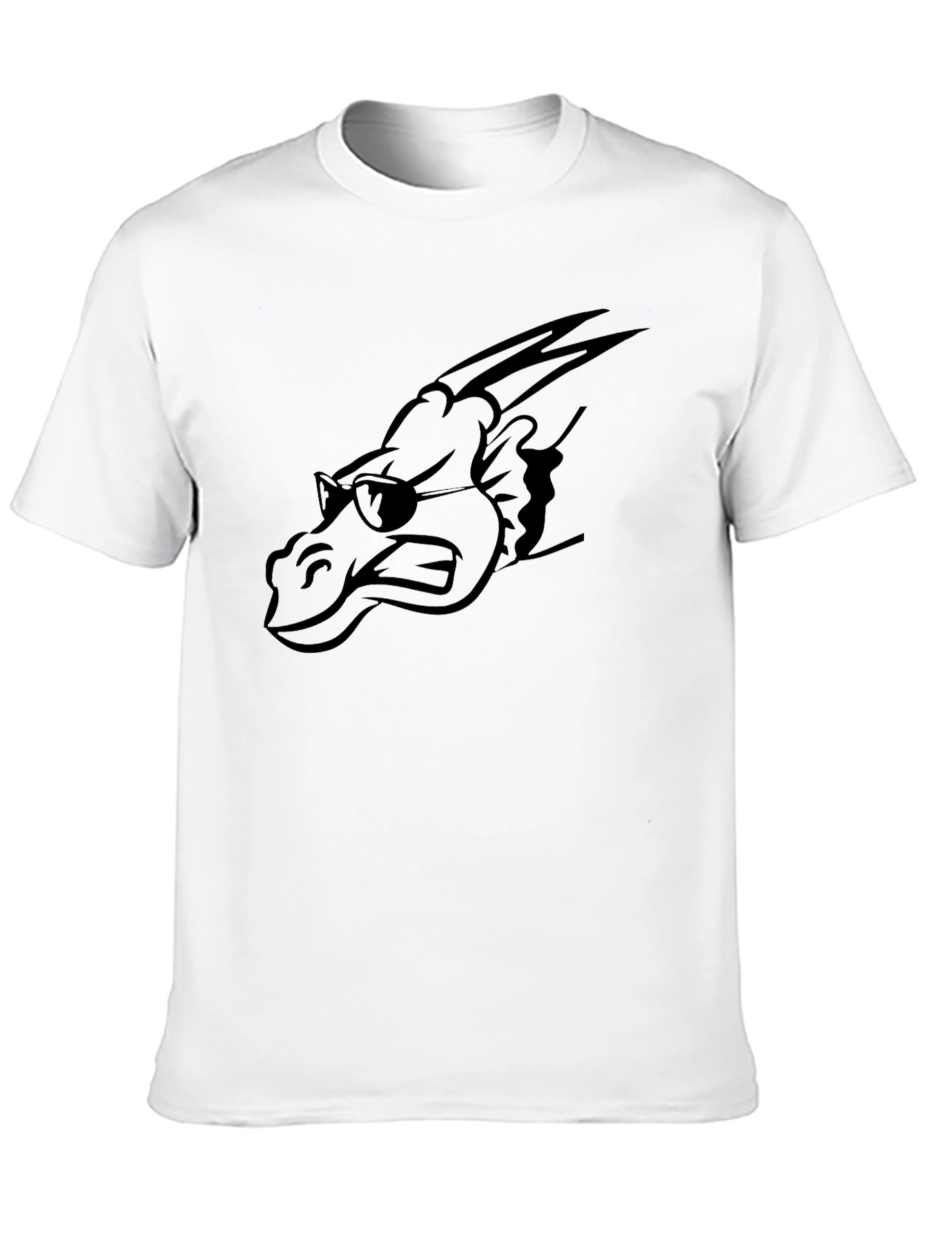 Black Cool Dragon Graphic Tee - Men's Black T-Shirt view 10