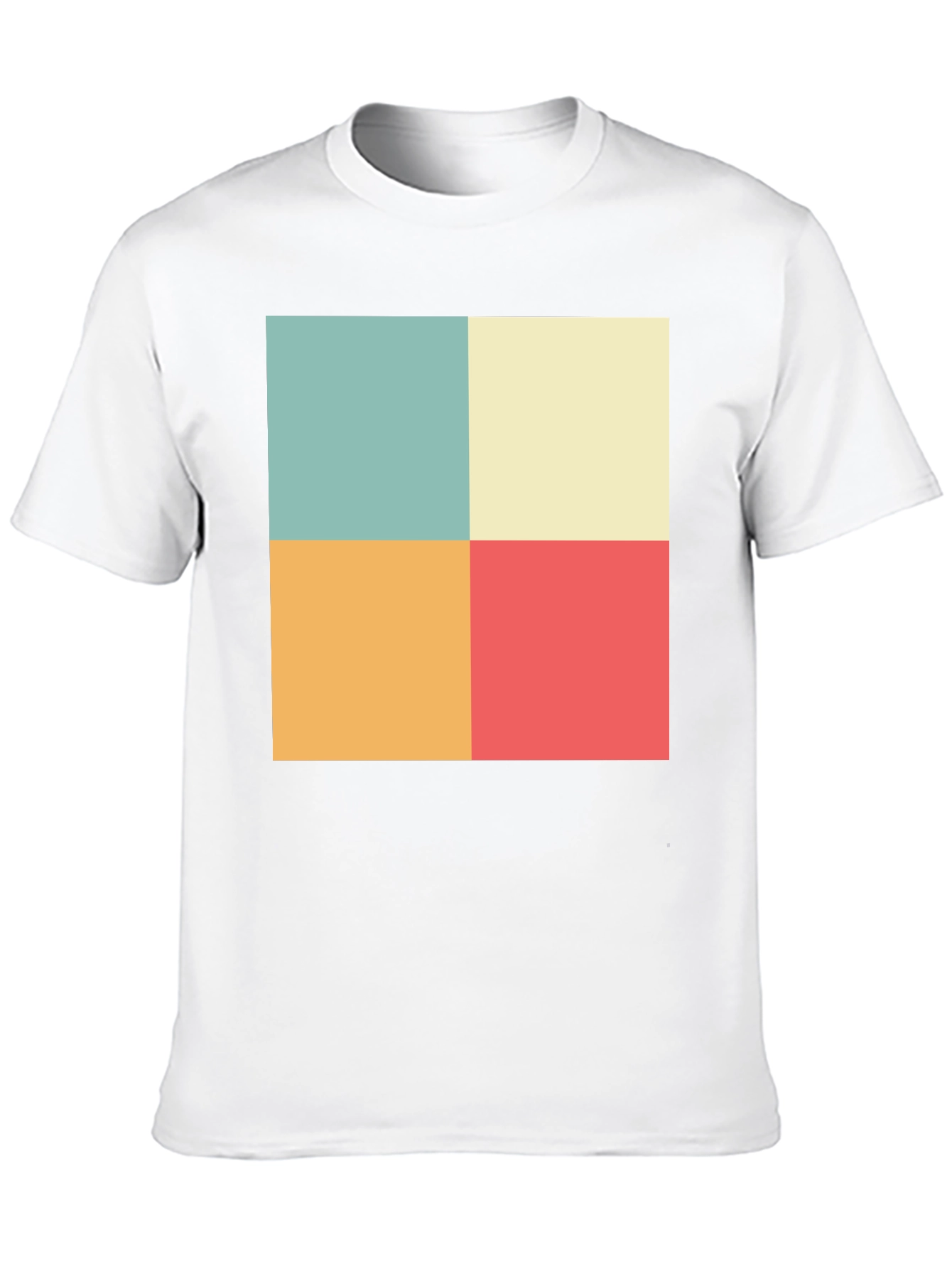 Black Retro Color Block T-Shirt view 10