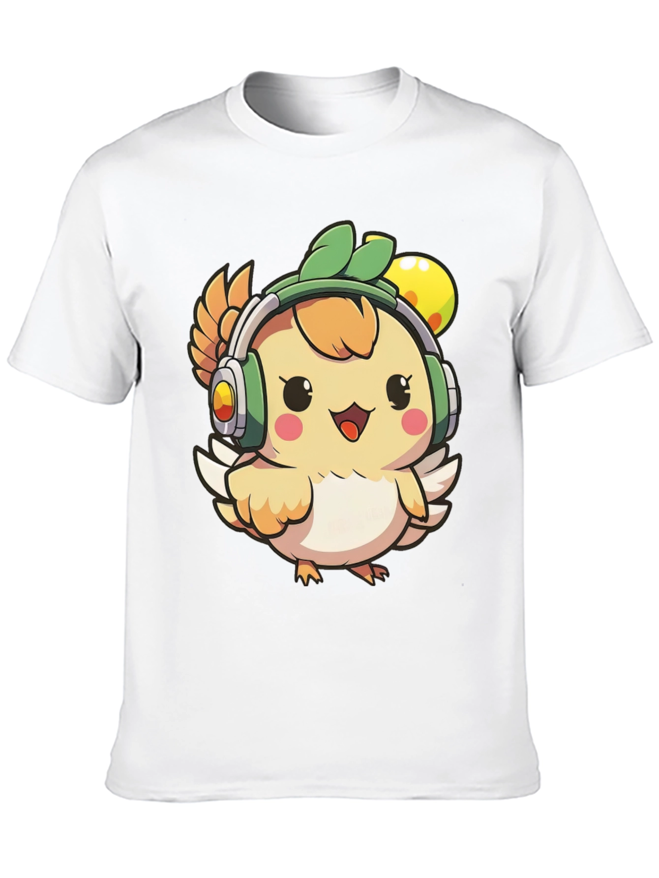 Black Cute Cartoon Chicken T-Shirt view 10
