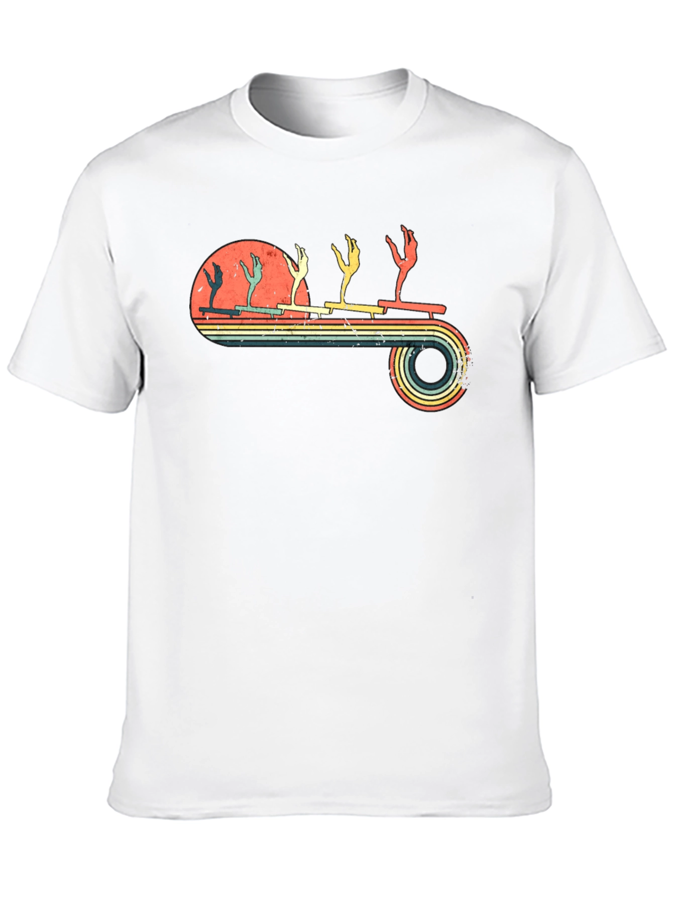 Black Retro Rock Climbing Evolution T-Shirt view 10