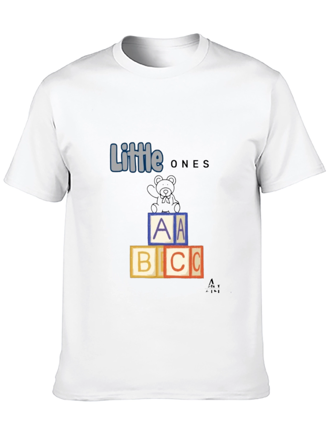 Black Little Ones ABC Blocks Graphic Tee view 10
