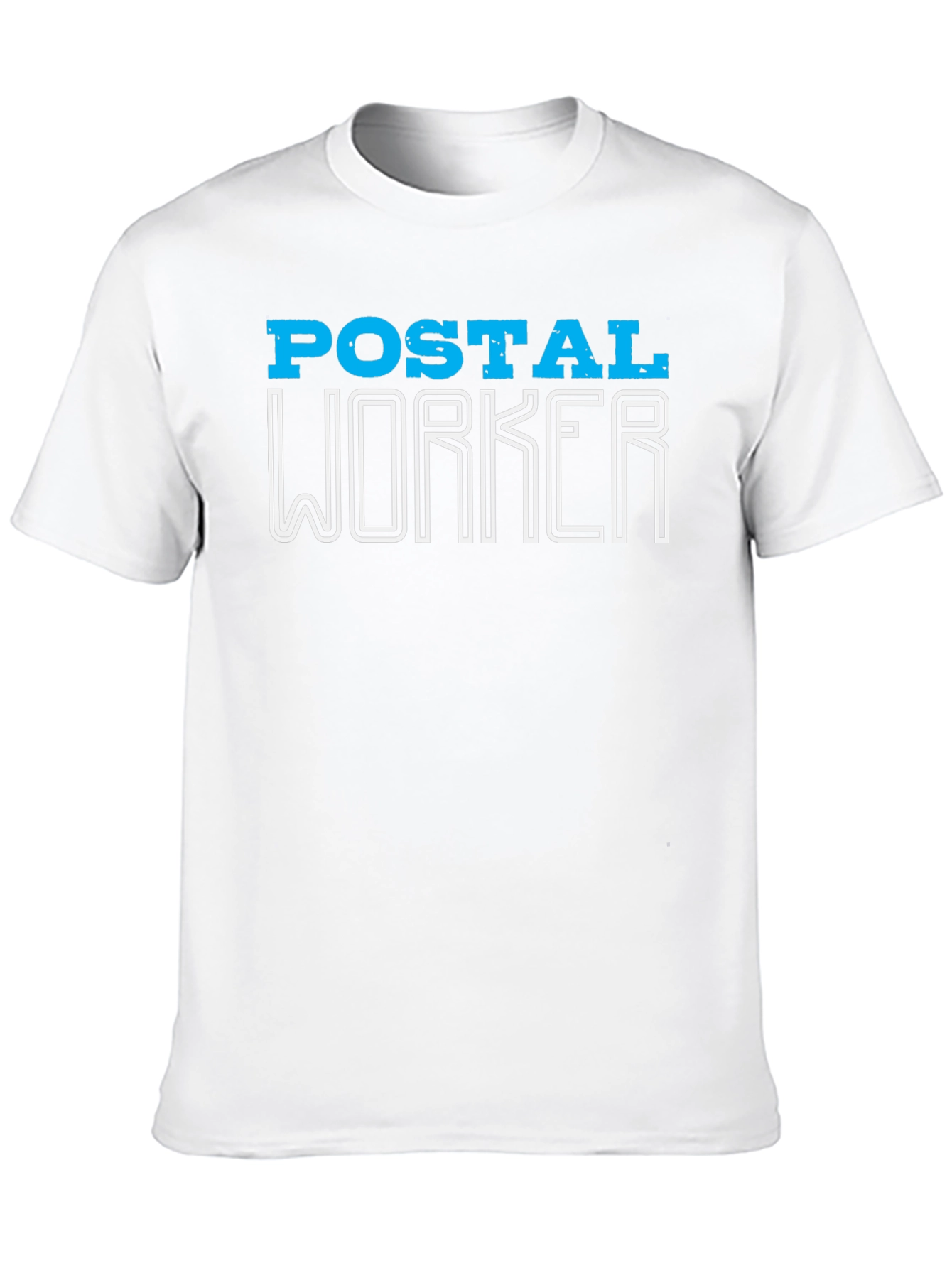 Black Postal Worker Graphic T-Shirt - Black view 10