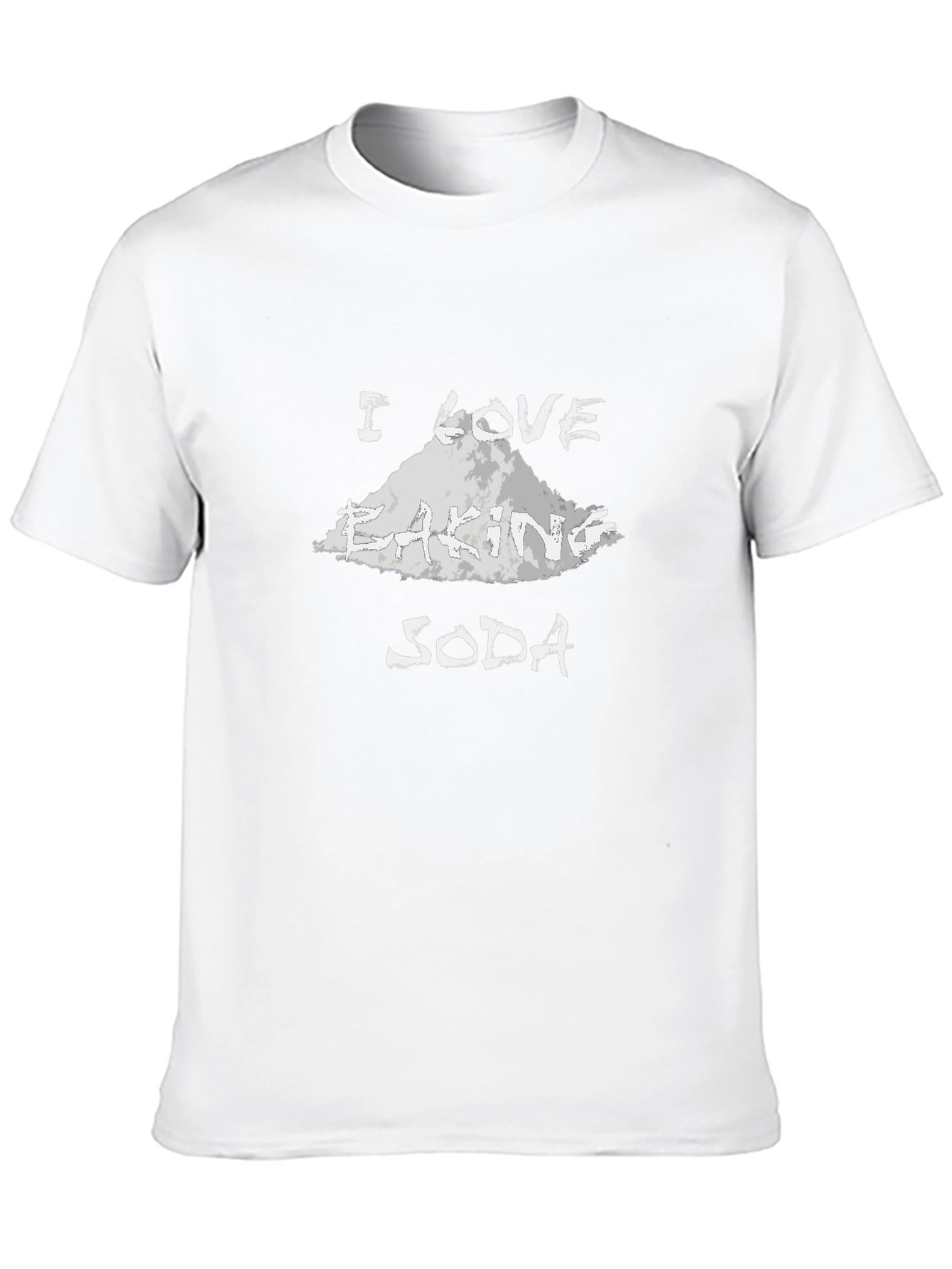 Black I Love Baking Soda Funny Graphic T-Shirt view 10