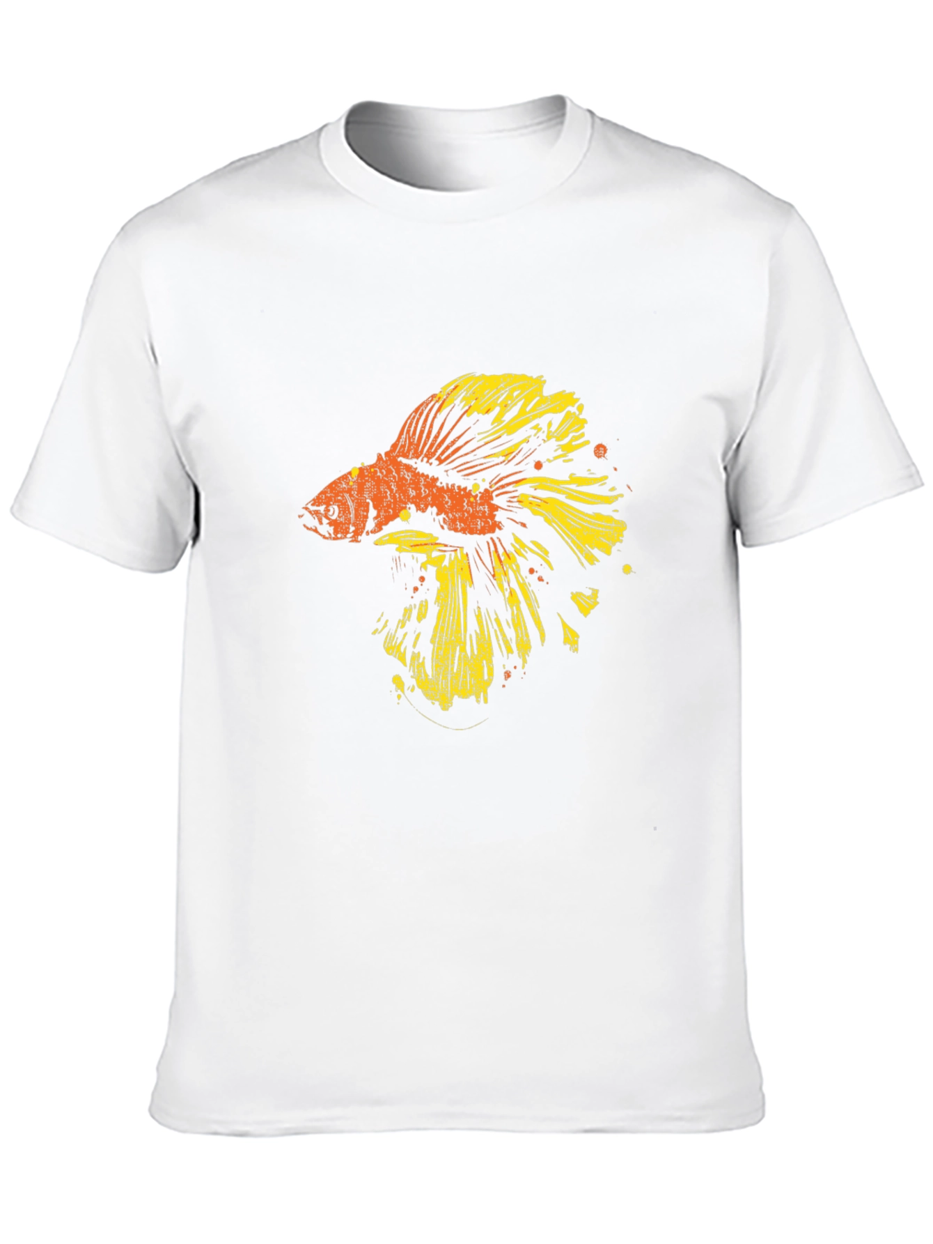 Black Betta Fish Graphic T-Shirt - Black view 10