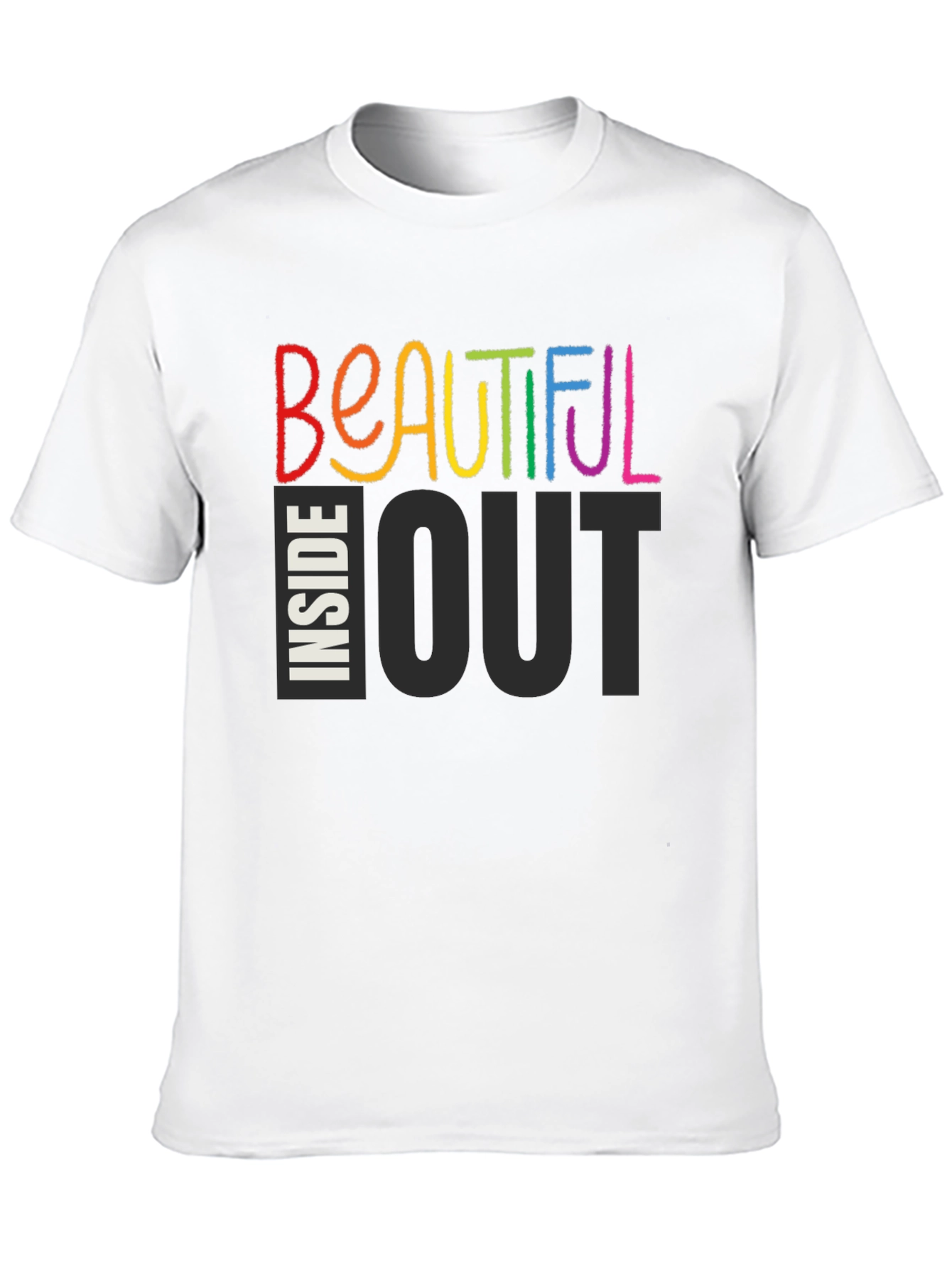 Black Beautiful Inside Out Graphic T-Shirt view 10