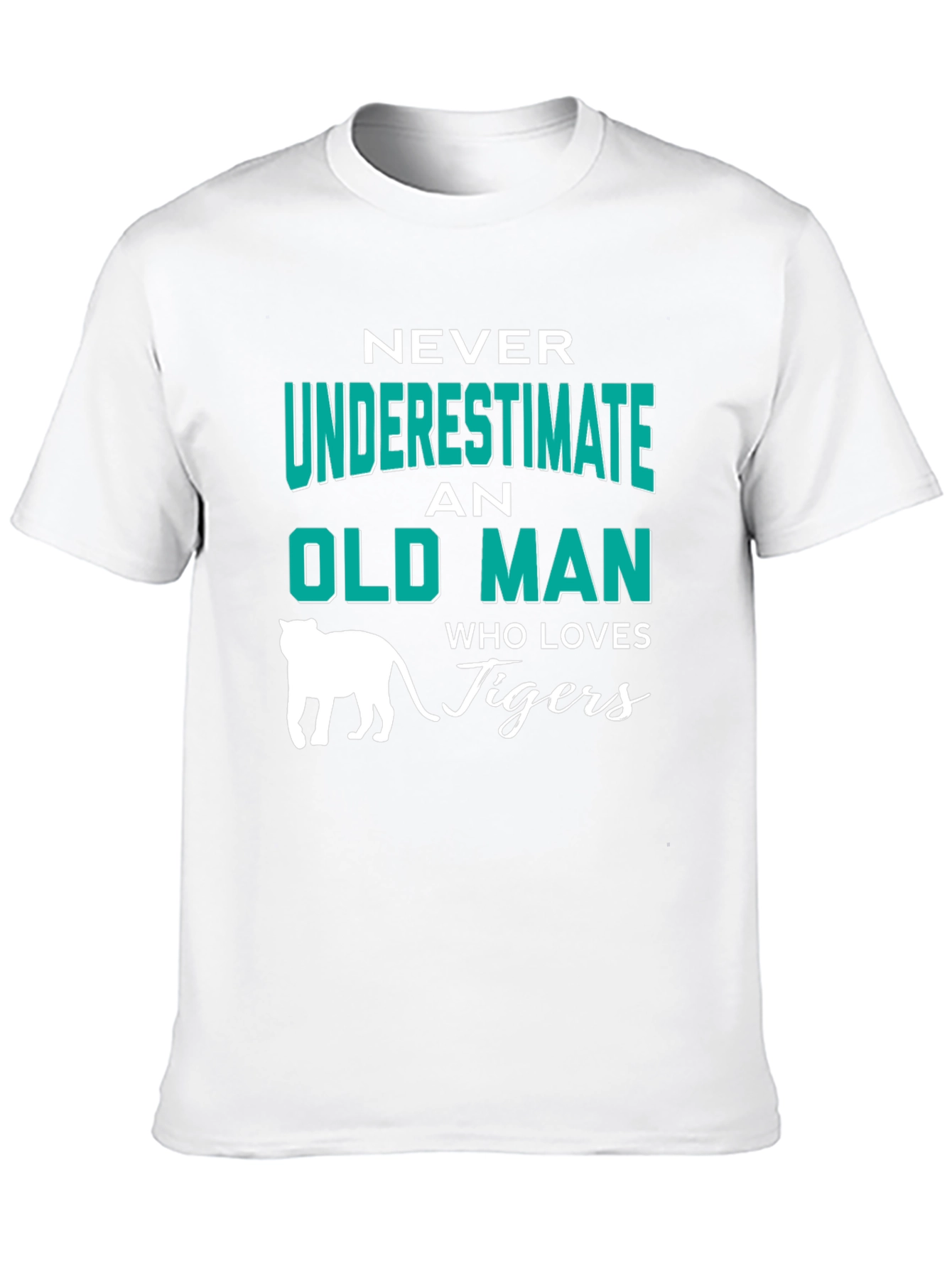 Black Never Underestimate an Old Man Who Loves Tigers T-Shirt view 10
