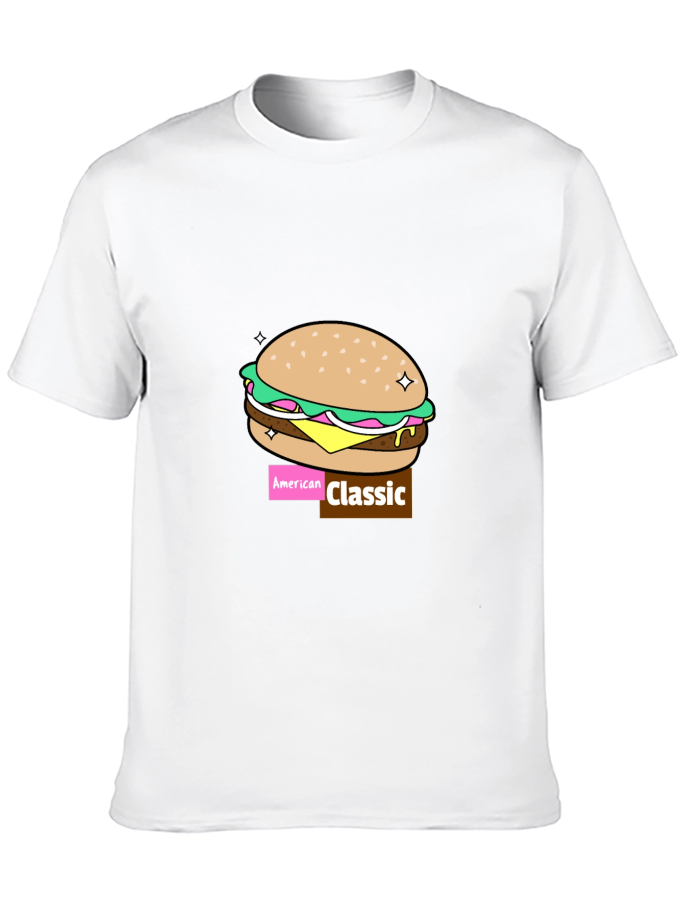 Black American Classic Burger Graphic Tee view 10