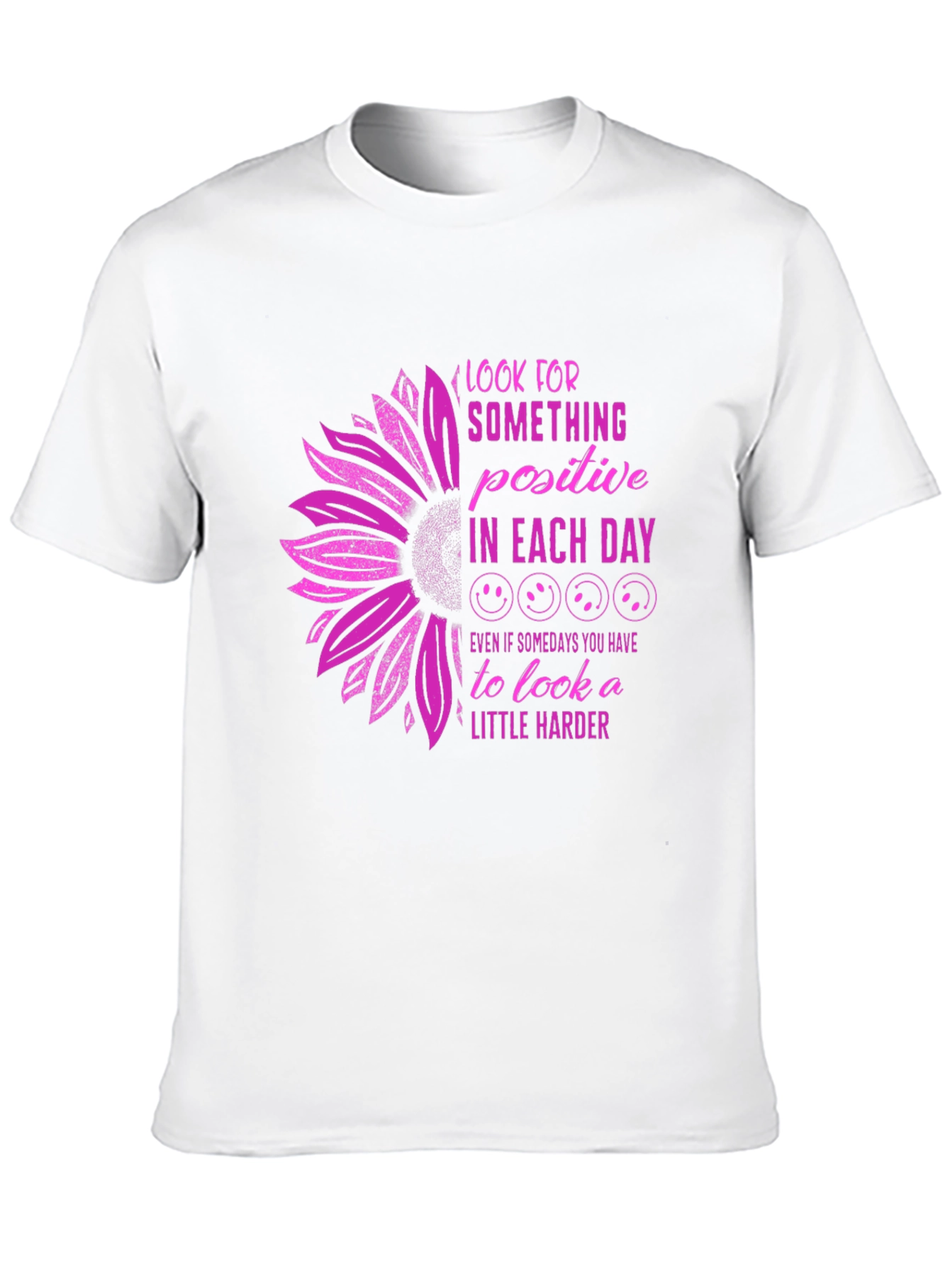 Black Positive Day T-Shirt: Sunflower Graphic Tee view 10