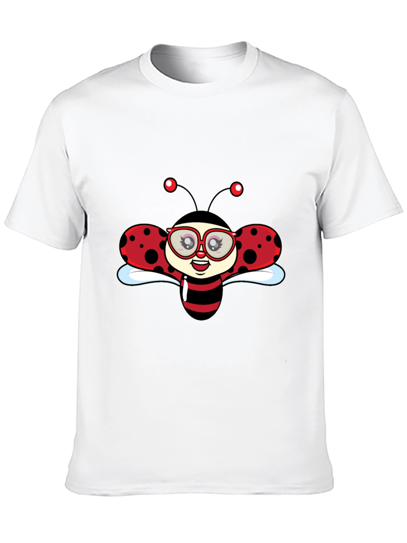 Black Ladybug Graphic Black T-Shirt view 10