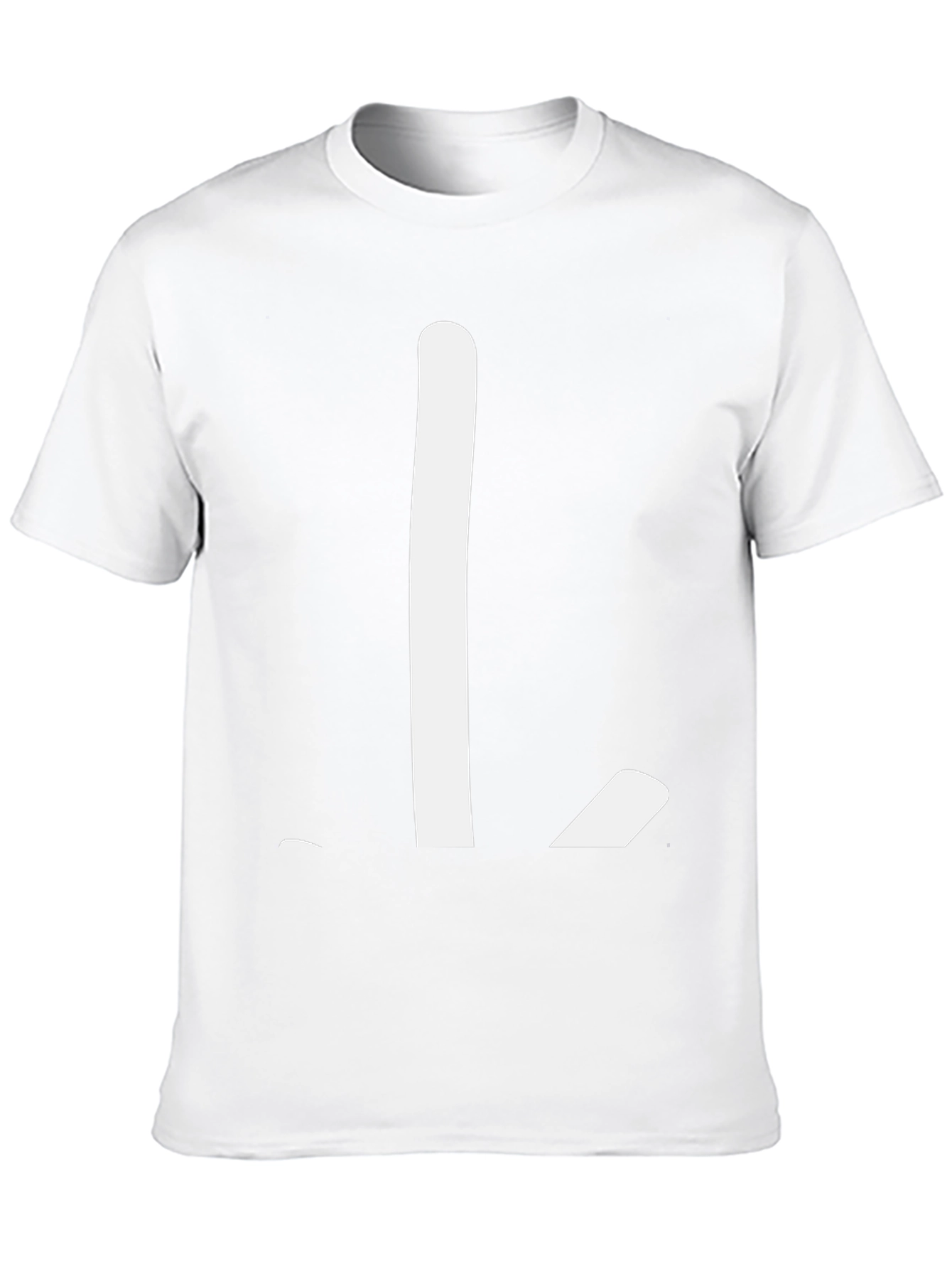 Black Minimalist "L" Graphic Black T-Shirt view 10