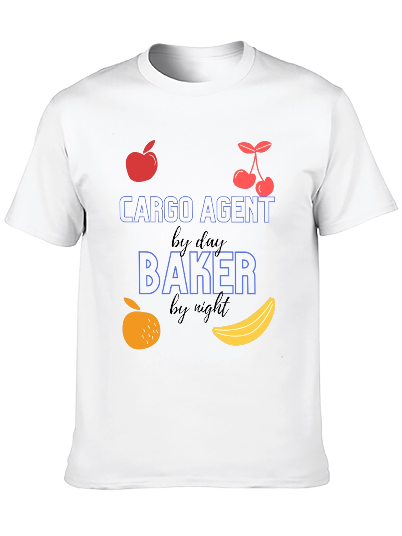 Black Cargo Agent Baker Funny T-Shirt view 10