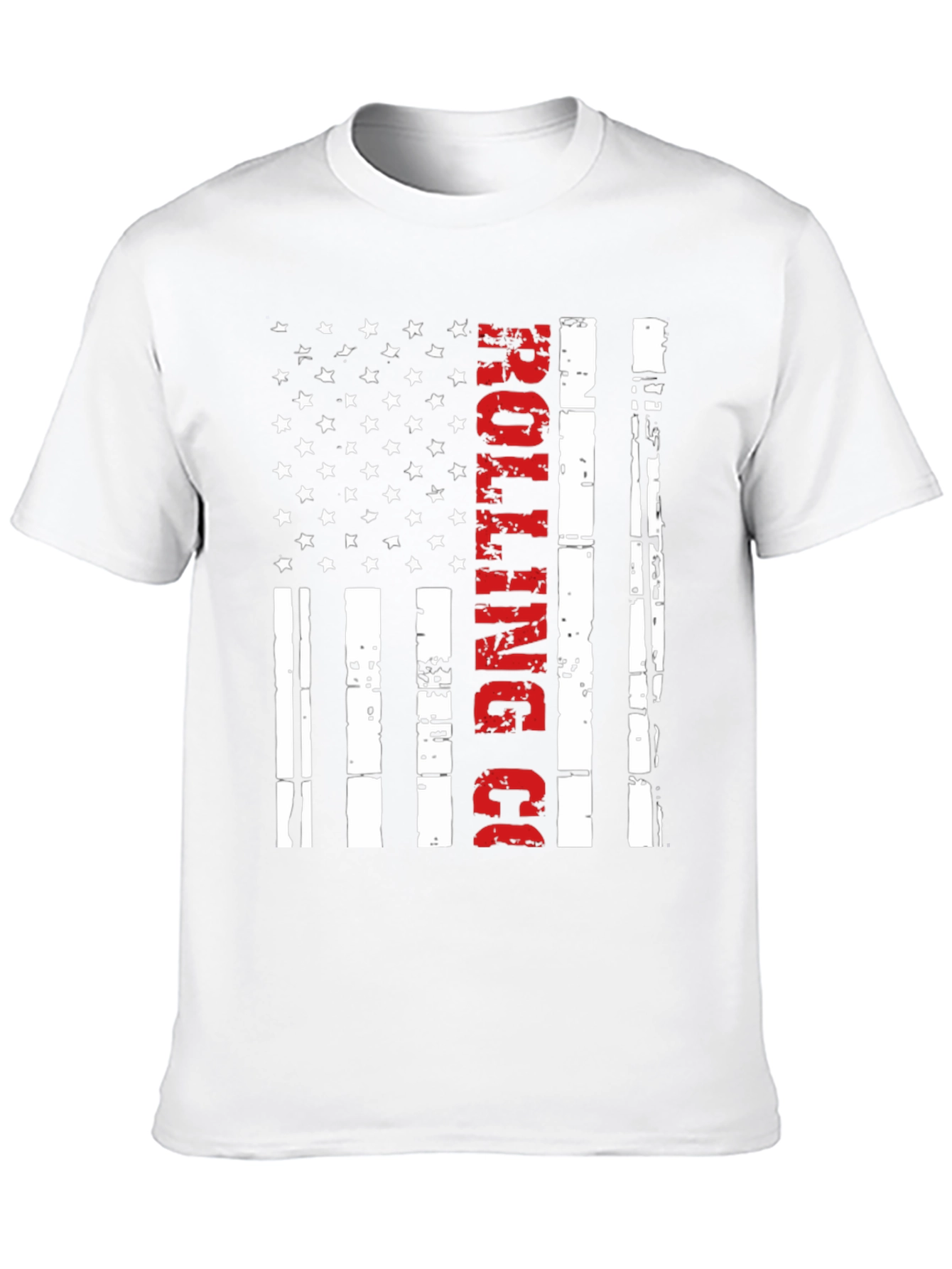 Black Rolling Co. American Flag T-Shirt view 10