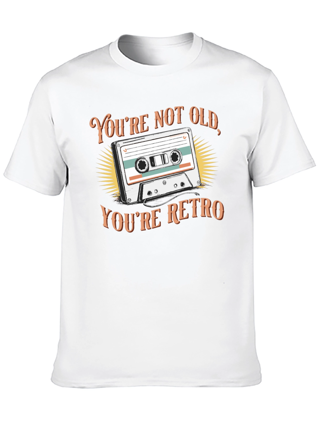 Black Retro Cassette Tape Graphic T-Shirt view 10