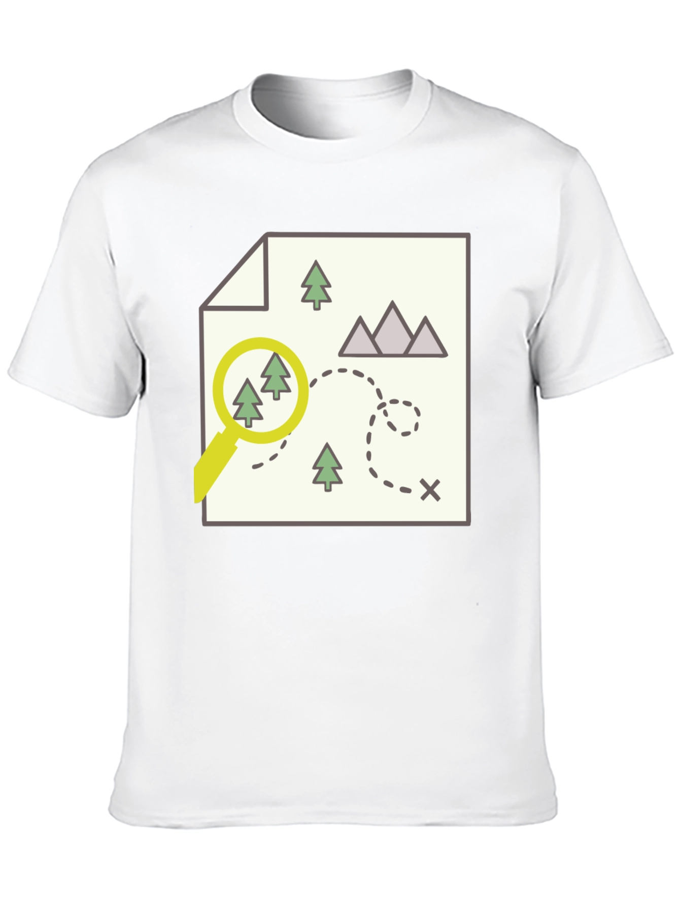 Black Adventure Map Graphic Tee - Find Your Way view 10