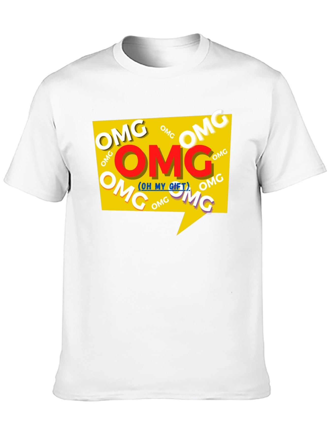 Black OMG Graphic Print Black T-Shirt view 10