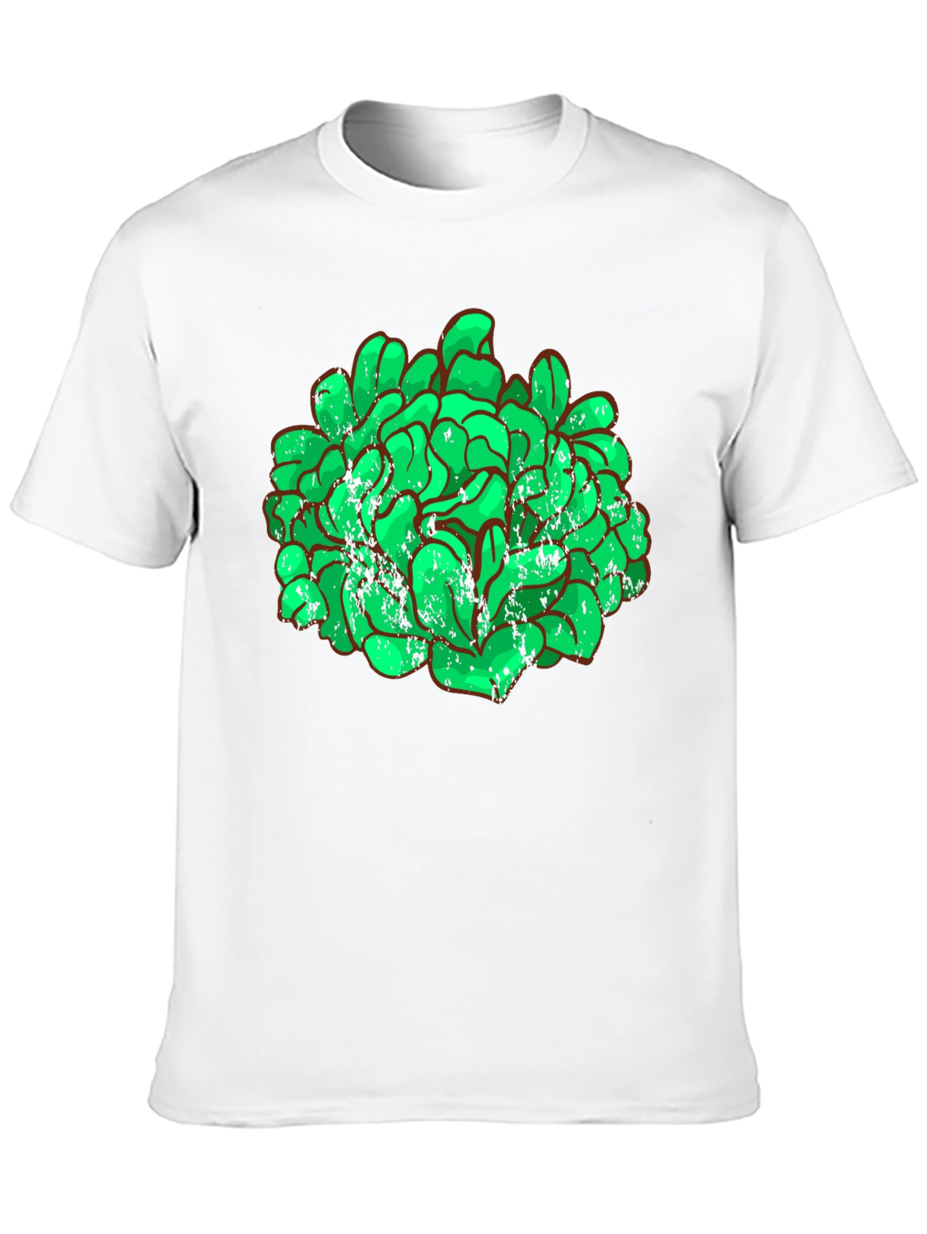Black Green Brain Graphic Black Tee view 10