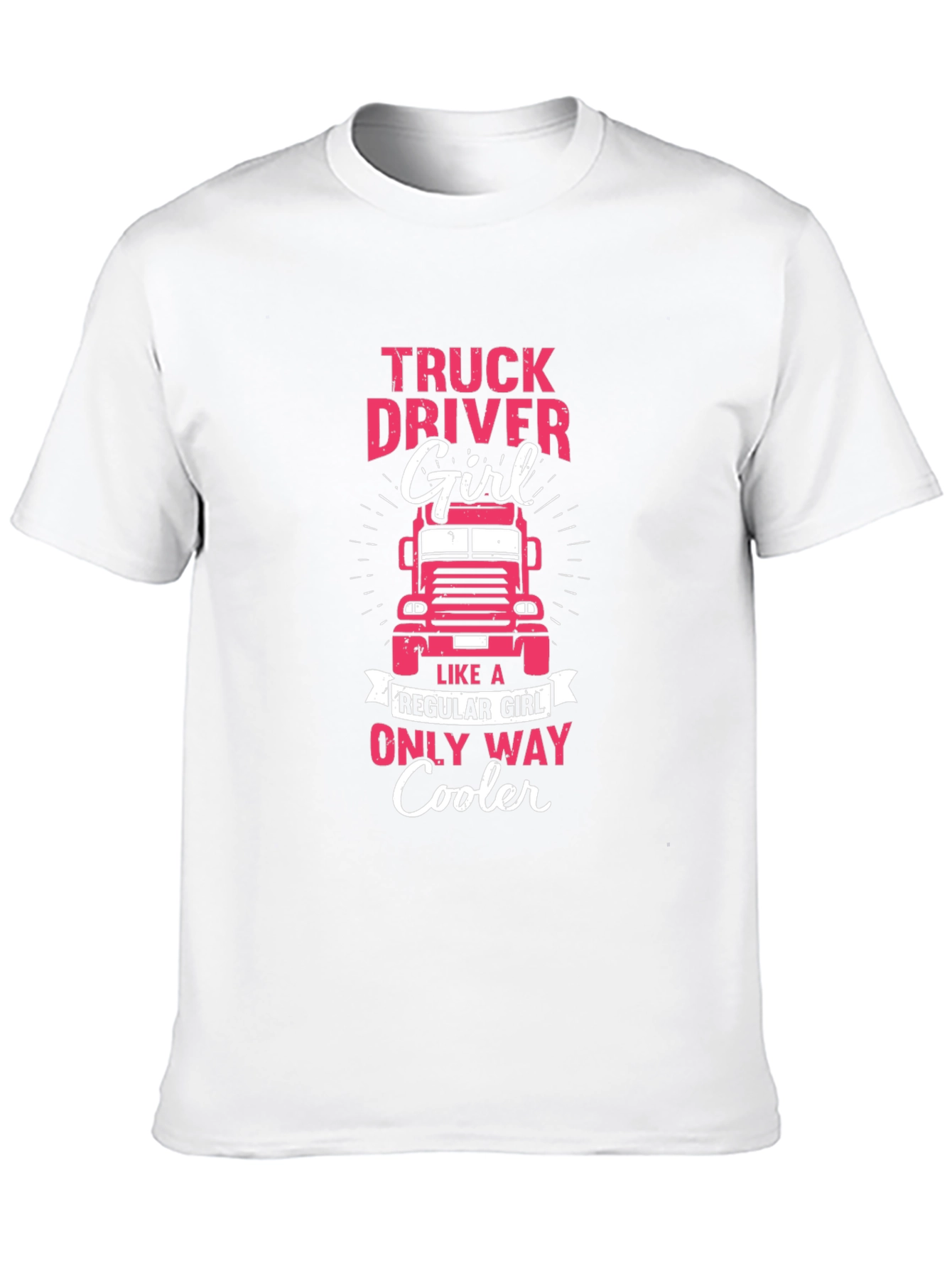 Black Truck Driver Girl T-Shirt - Only Way Cooler view 10
