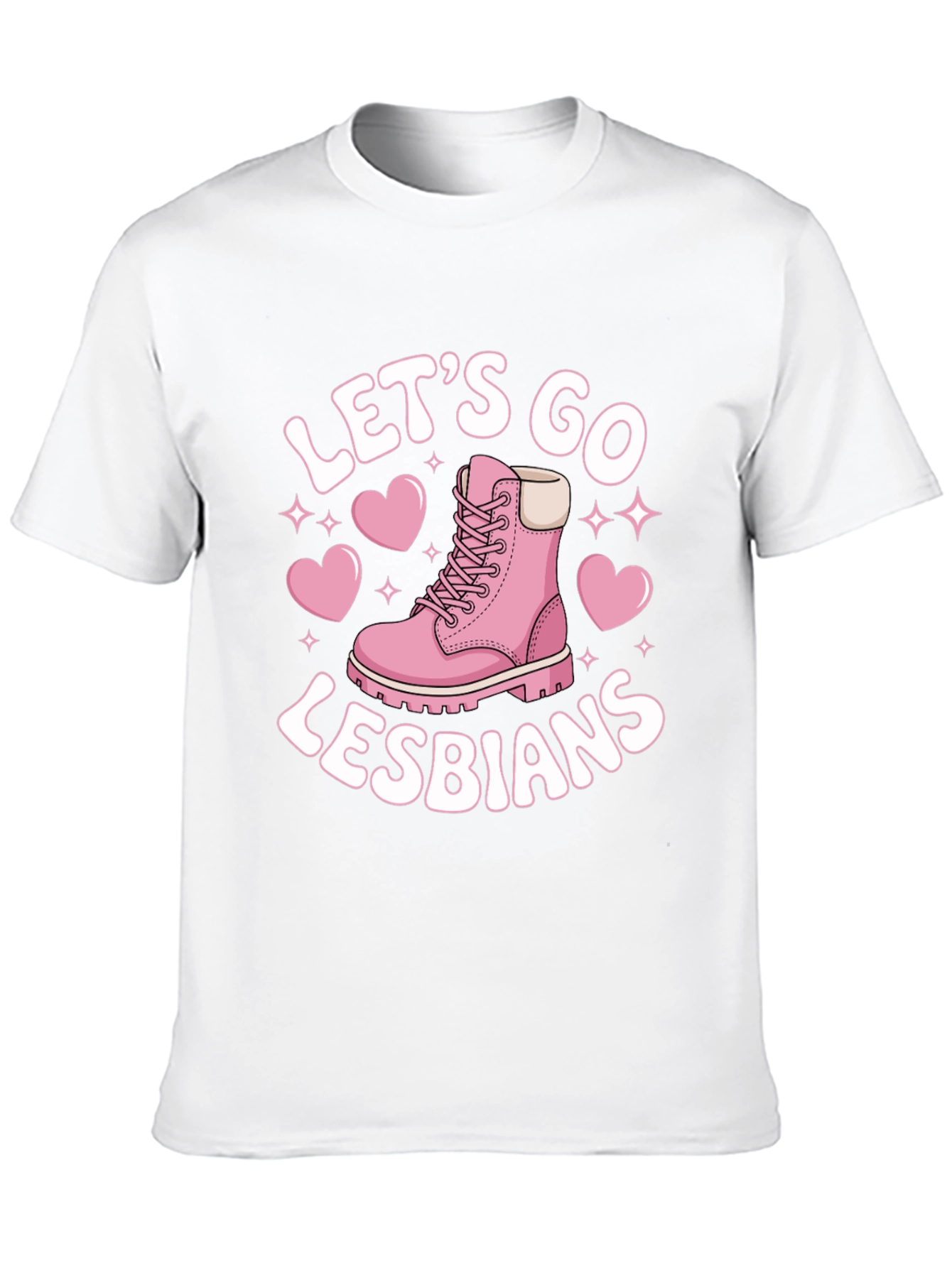 Black Let's Go Lesbians T-Shirt view 10