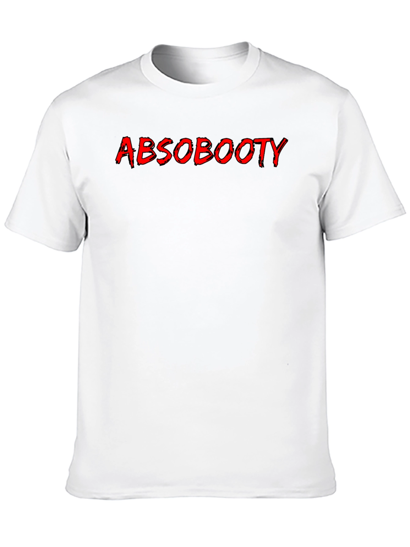 Black Abs Booty Graphic Tee - Black Cotton T-Shirt view 10